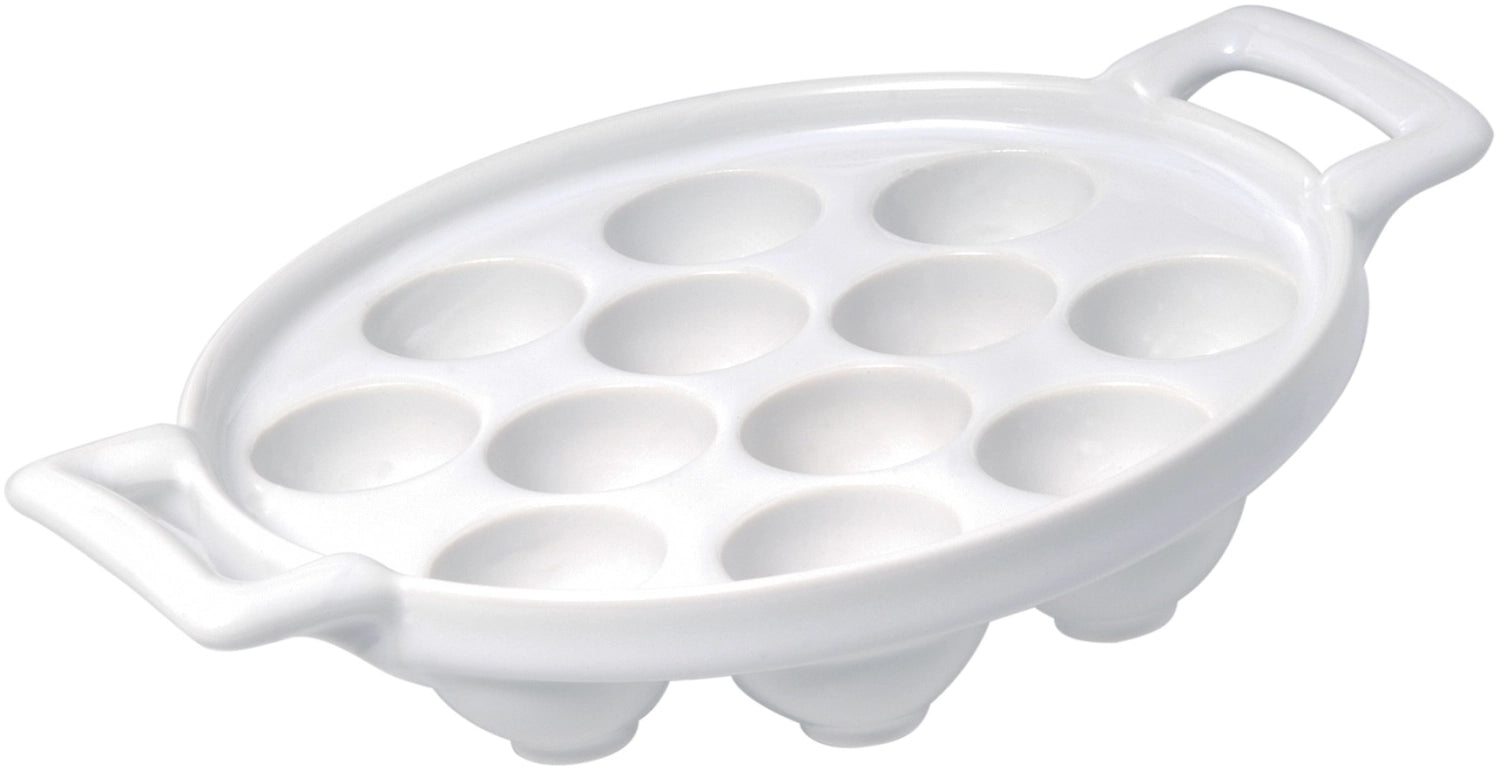 Pan d'escargot 12 trous, blanc
