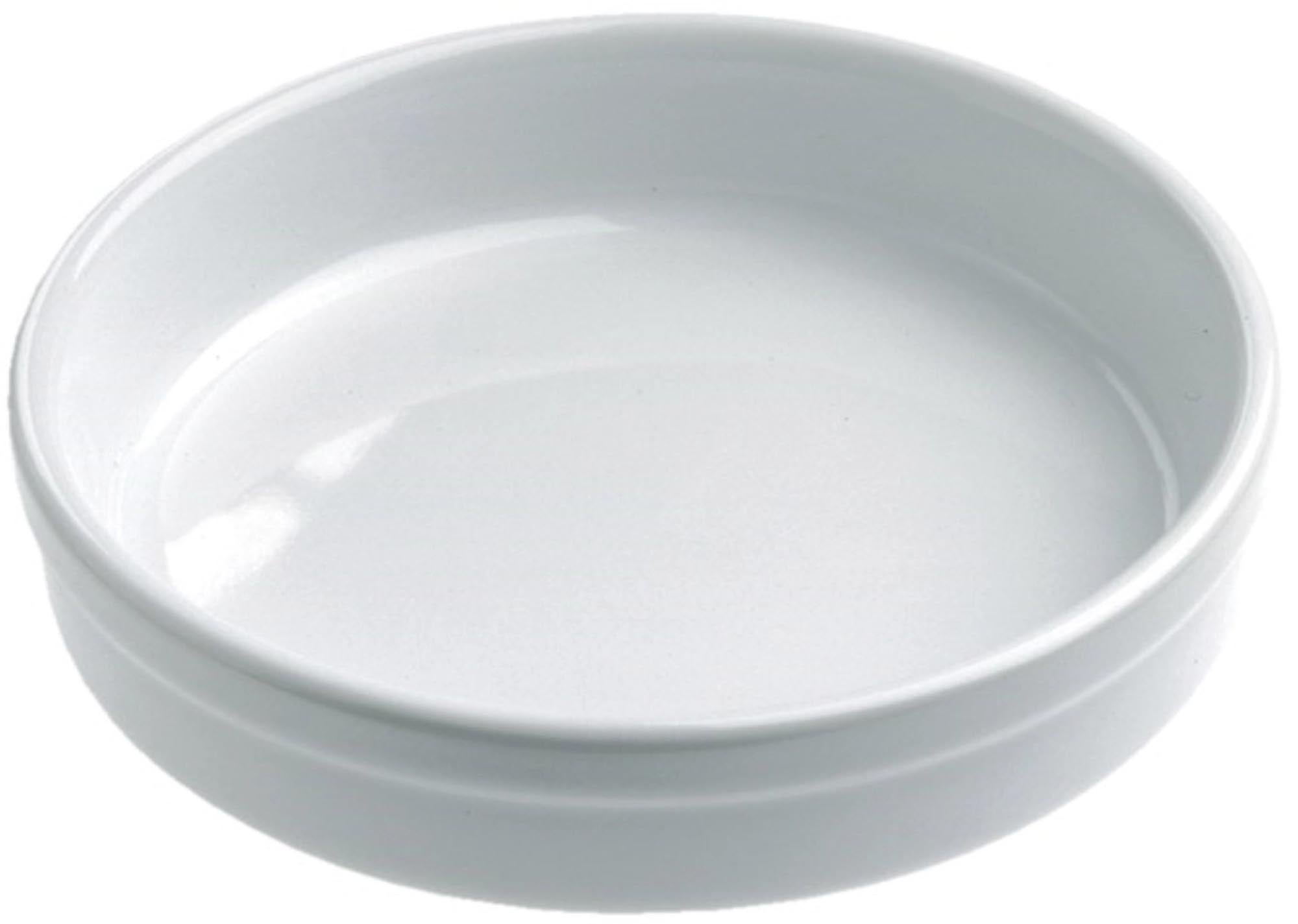 Entdecken Sie die katalanische Auflaufform von Revol: 16 cl, Ø 14 cm, H: 2,5 cm, aus hochwertigem Porzellan. Ideal für Aufläufe und Desserts!