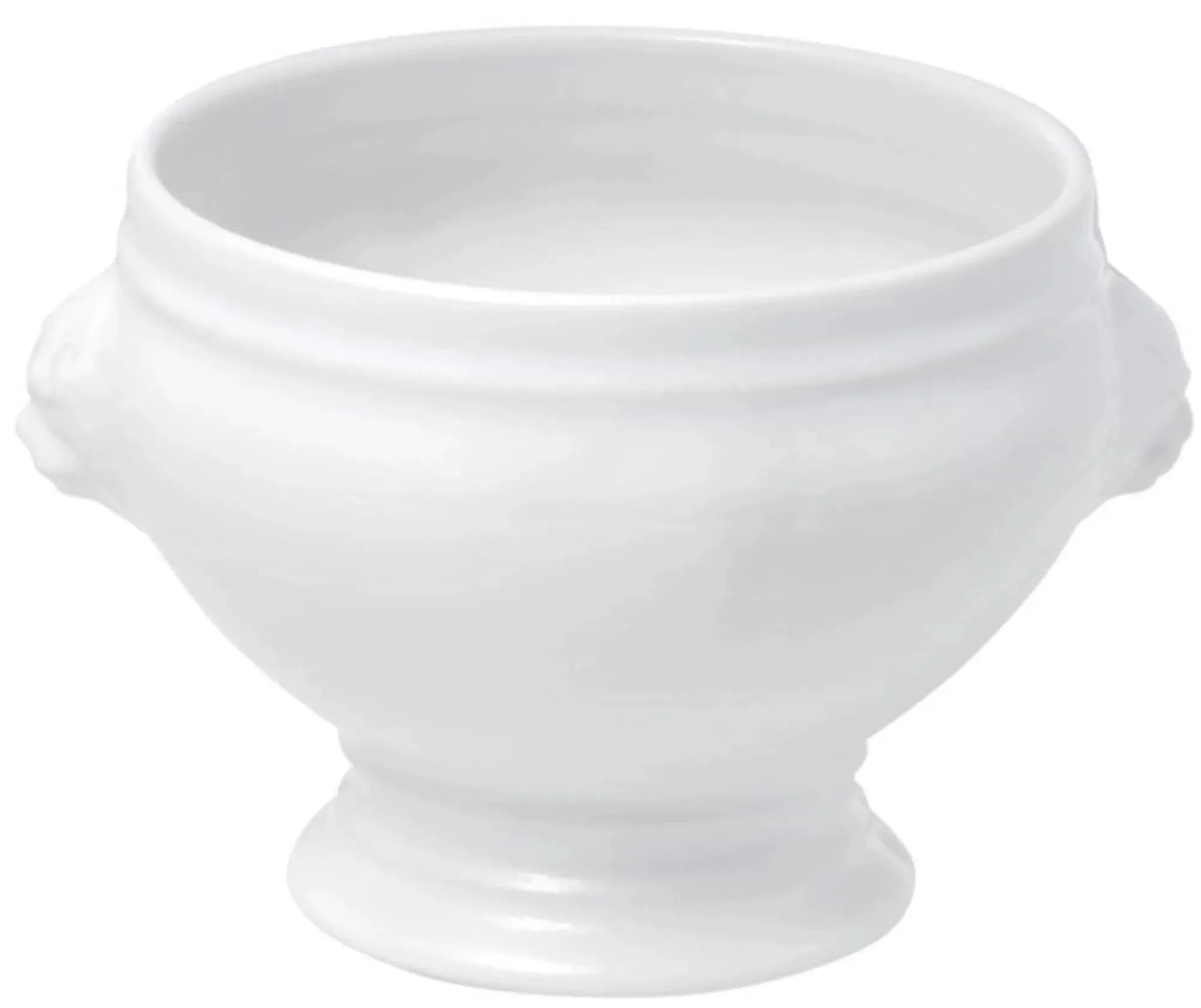 Elegante 25cl Löwenkopf Suppenschüssel von Revol aus weißem Porzellan, robust, spülmaschinenfest, ideal für Suppen und Eintöpfe.