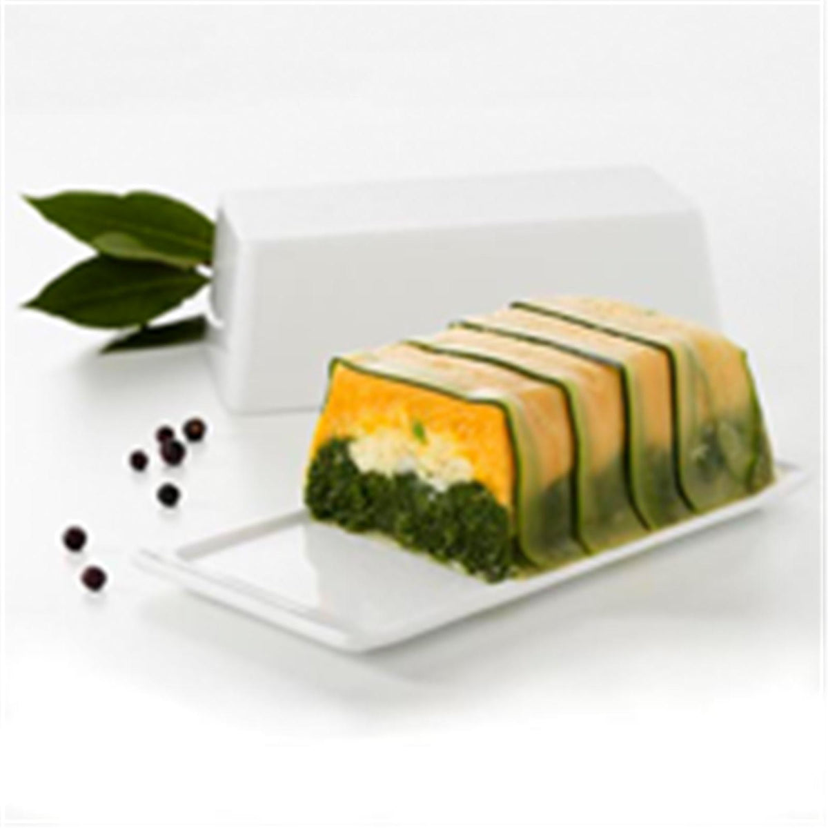 Terrine mit Deckel/Tablett, 24x11x7 cm, weiss in Weiss präsentiert im Onlineshop von KAQTU Design AG. Schale ist von Revol