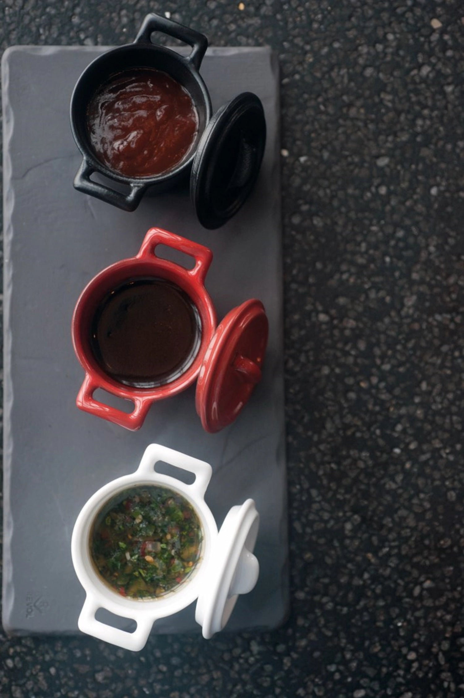 Casserole avec couvercle, rond, 20cl, look en fonte