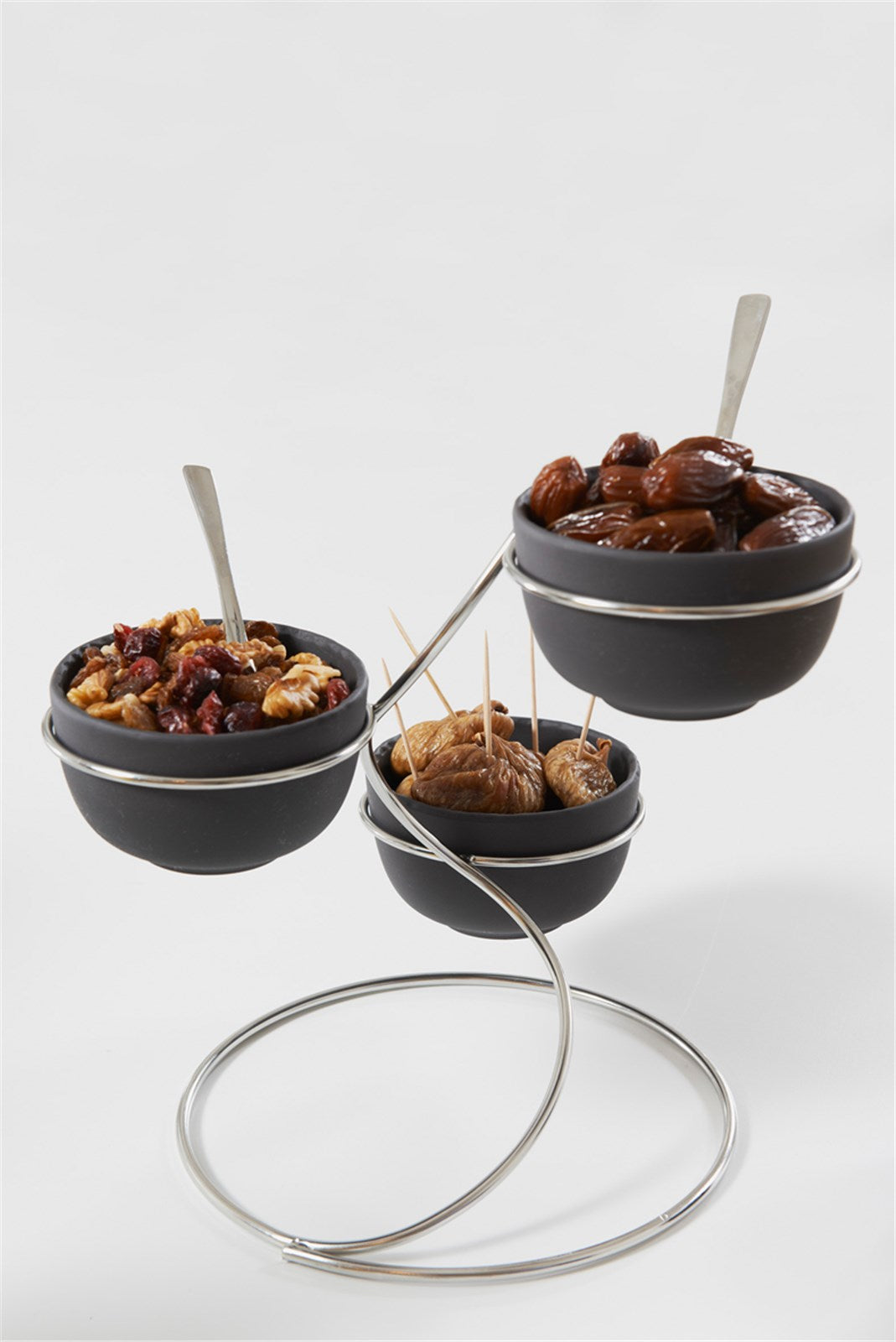 Stilvolle Schale im Schiefer-Look, 25 cl, Ø 10 cm, H 6 cm. Ideal für Snacks, Desserts und Salate – ein Must-Have für jeden Tisch!