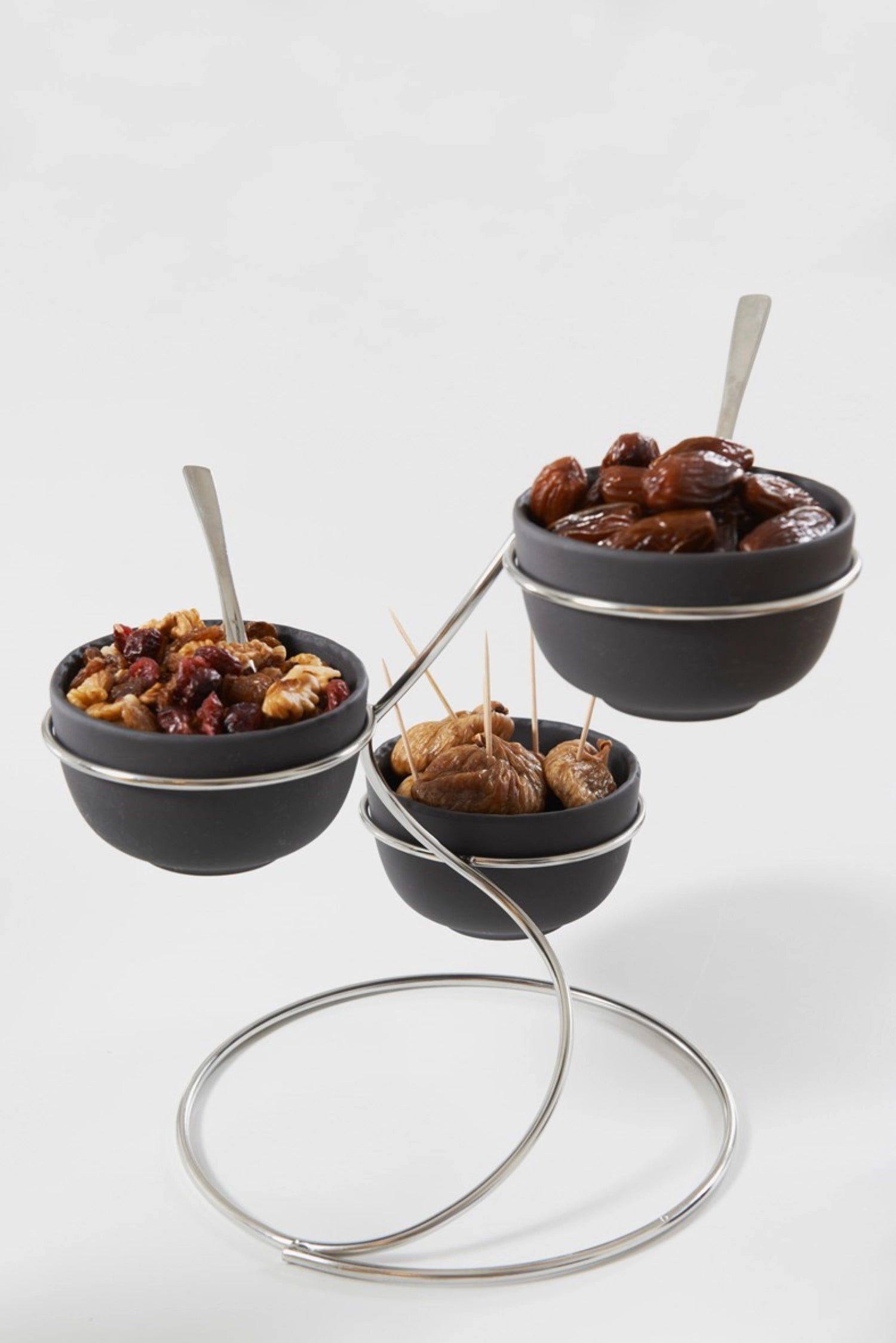 Moderne Schale im ansprechenden Schiefer-Design, 25 cl, Ø 10 cm, H: 6 cm, ideal für kreative Anrichte und besondere Anlässe.