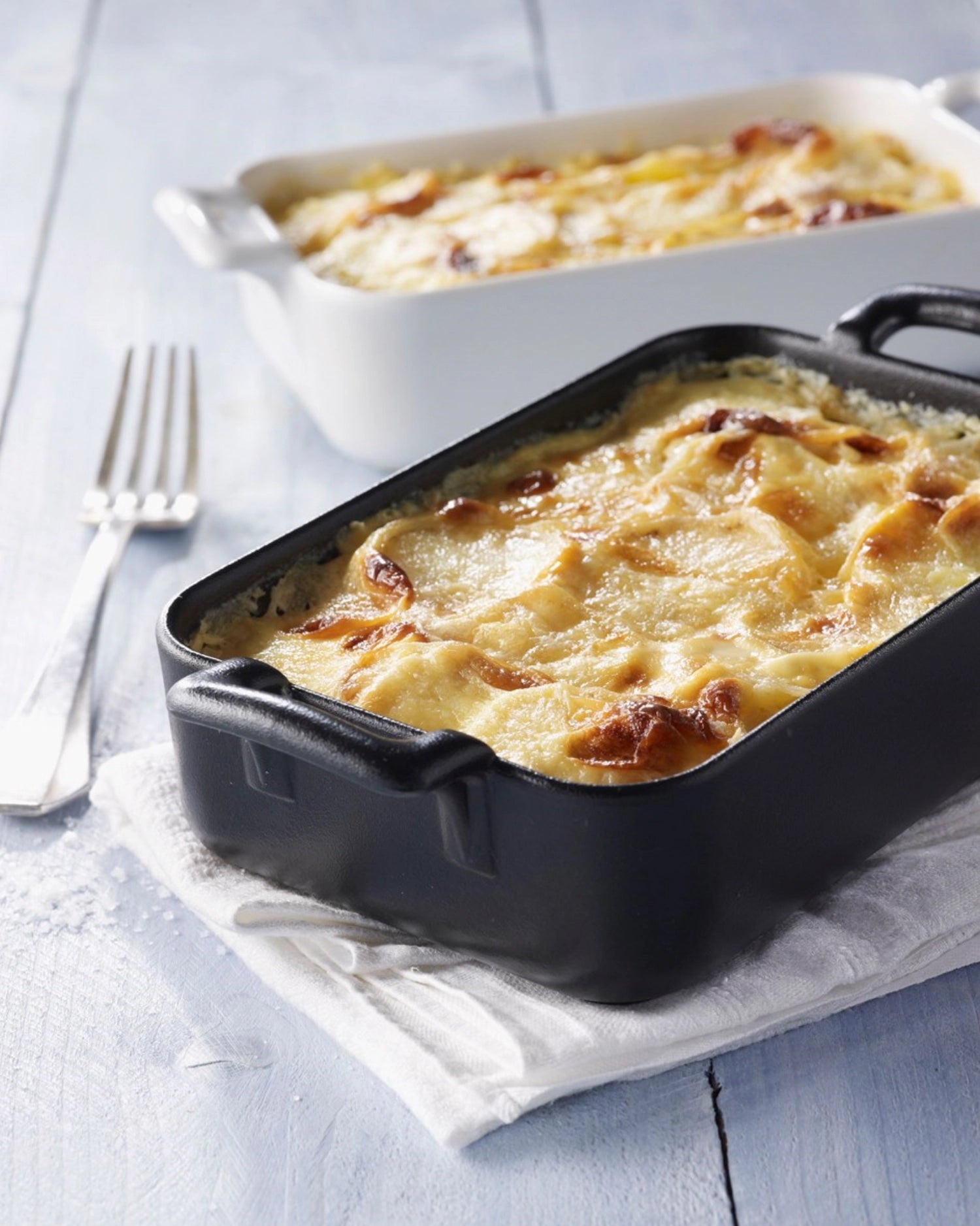 Plat de cuisson rectarial, 19 cm, look en fonte