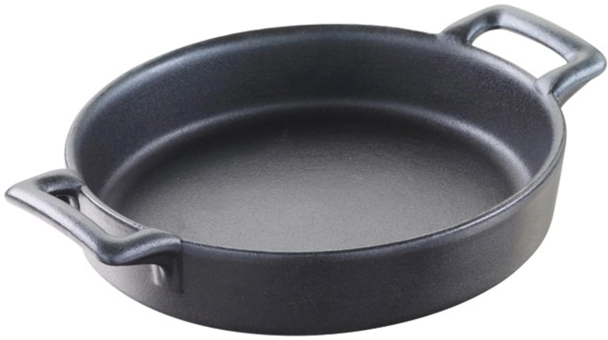 Crème brûlée oval, 14.5x13x3 cm, cast iron look