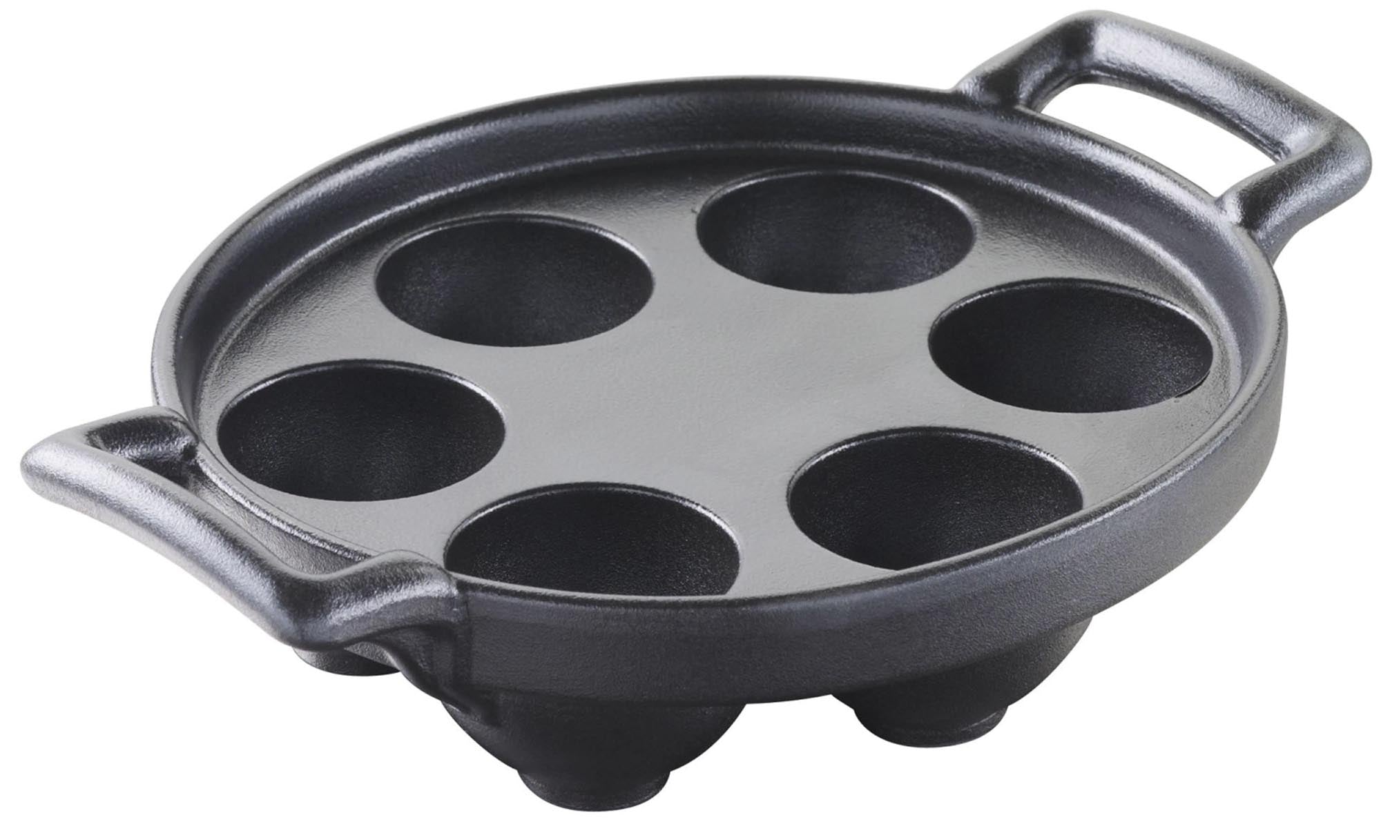 Snail pan 6 holes, cast iron look