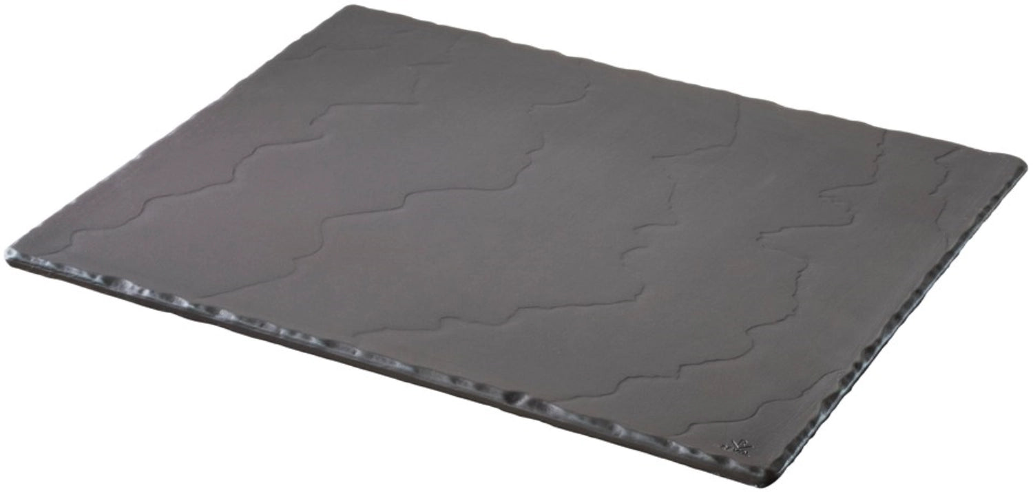 Tablett rechteckig GN1/2, 32.5x26.5x1 cm, Schiefer-Stil - KAQTU Design