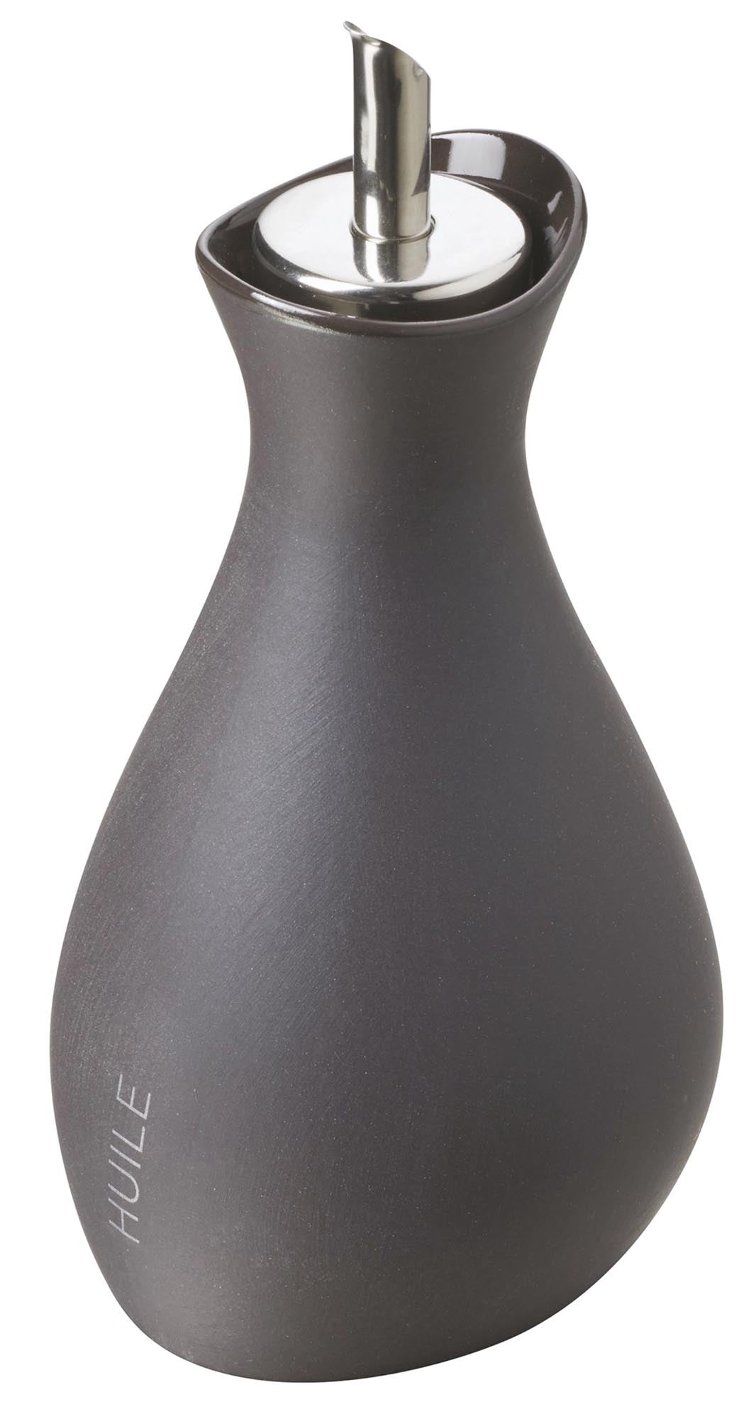 Entdecken Sie die stilvolle Ölflasche schwarz von Revol (25 cl) aus hochwertigem Porzellan. Ideal für Öl und Essig, pflegeleicht und elegant.
