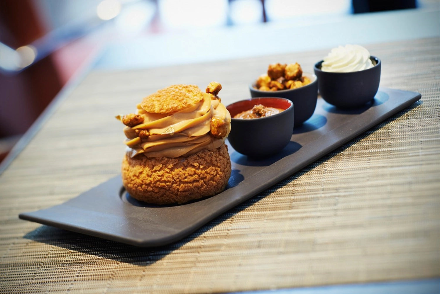 Vassoio per ciotole di tapas, 31x11x2 cm, stile ardesia