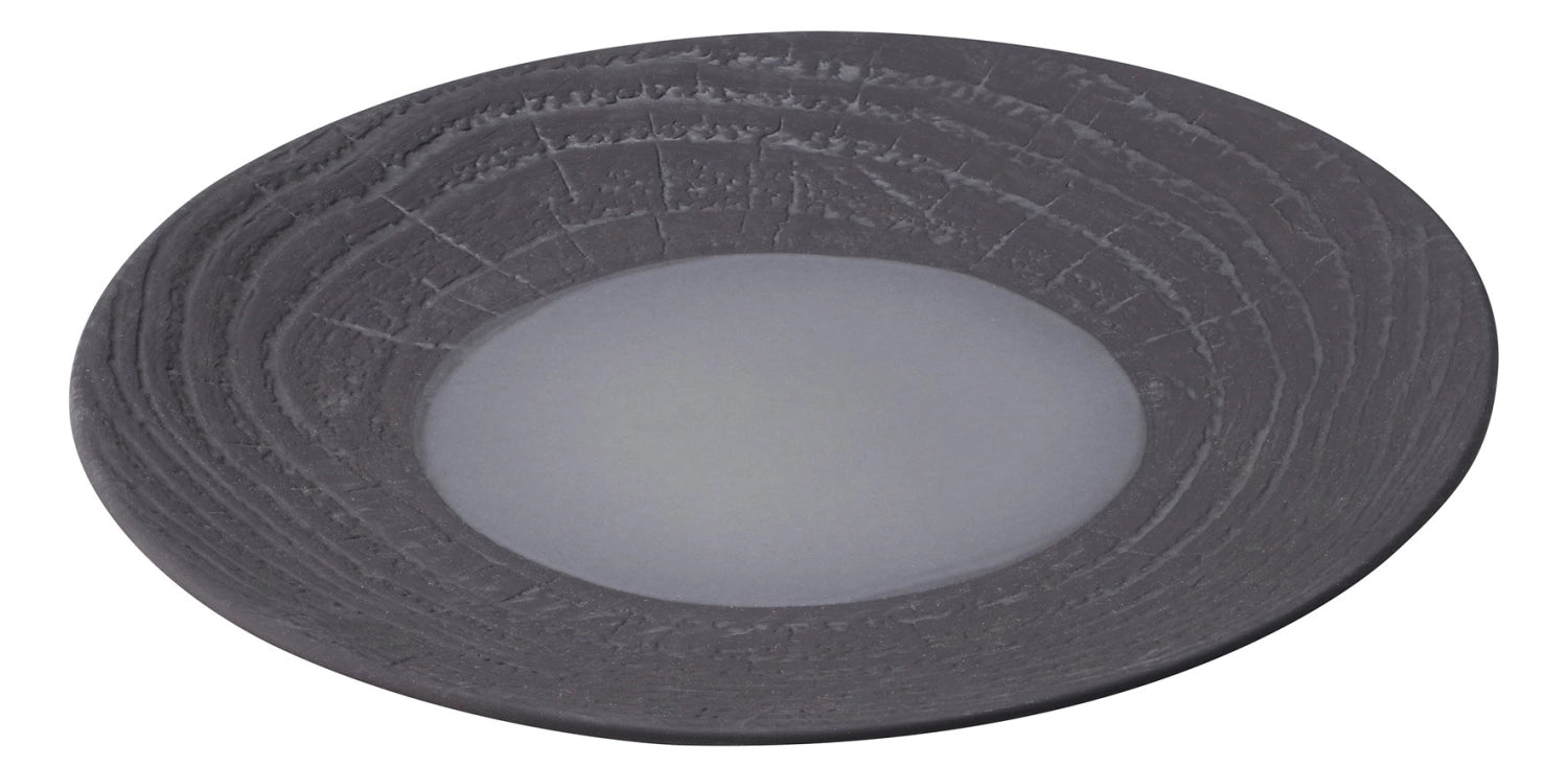Speiseteller rund, H: 2.6 cm, Ø 26.5 cm, Lakritze - KAQTU Design