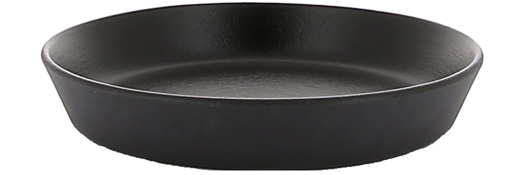 Equinoxe plate high Ø 14 cm, H: 2.5 cm, 20 cl, black