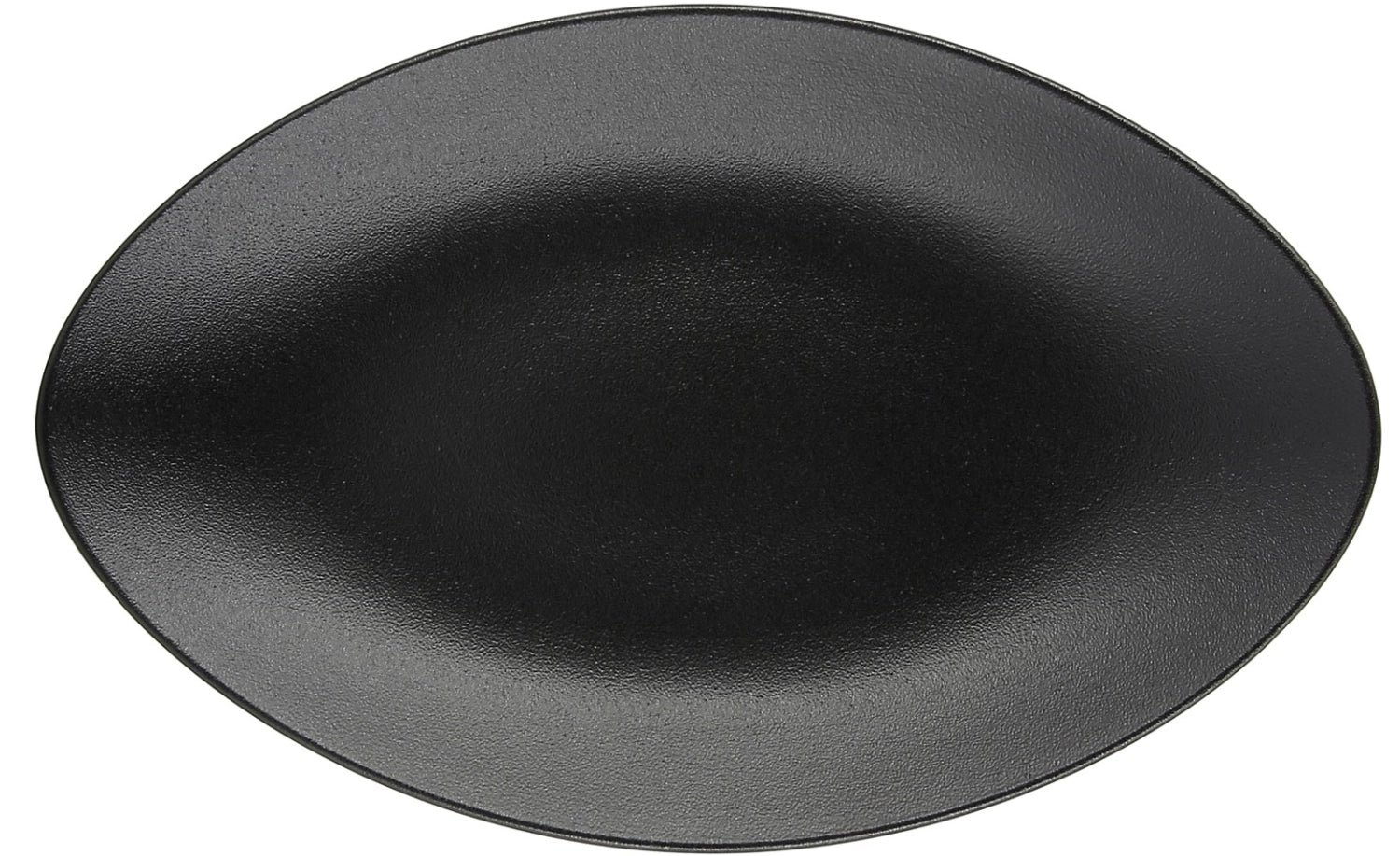 Equinoxe Servierteller oval, 35x22x4 cm, schwarz - KAQTU Design