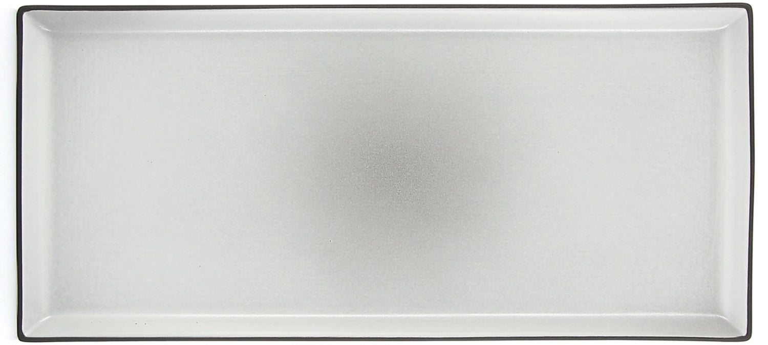 Equinoxe Speiseteller rechteckig, 35x15x1.8 cm, Pfeffer - KAQTU Design