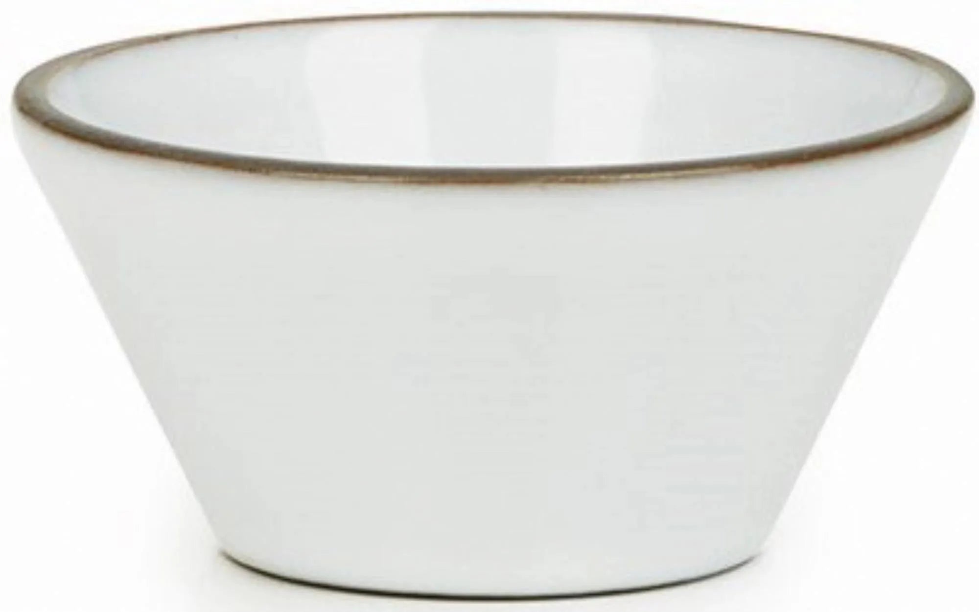 Stilvolle, konische Equinoxe Schüssel von Revol, 8,2 cm Ø, 4,1 cm H, 8 cl, aus langlebigem Porzellan, ideal für Dips und Snacks.
