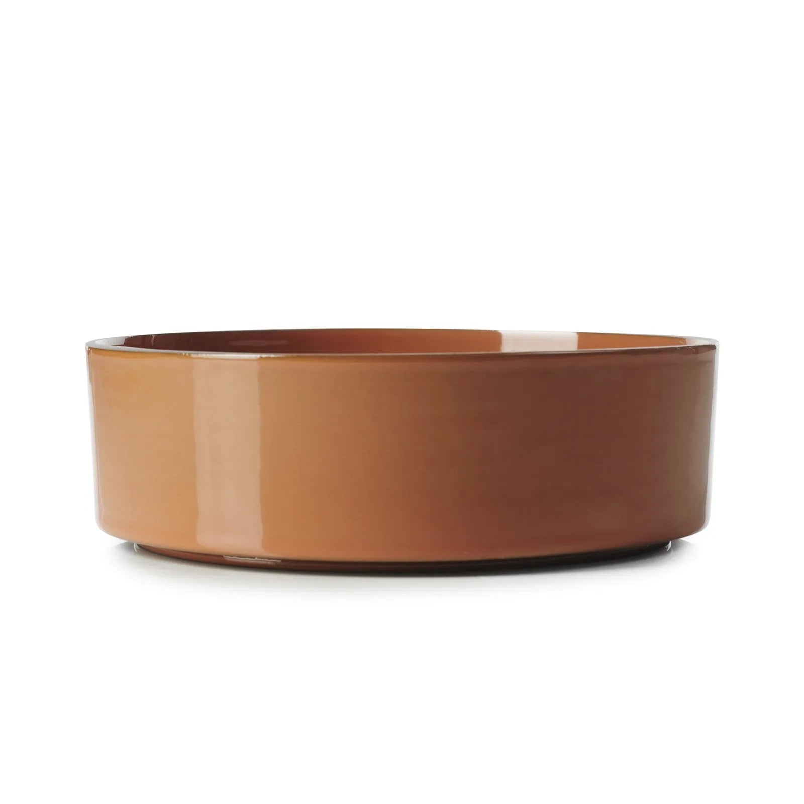 Elegante Caractere Schale Ø17cm in Zimt für stilvolle Präsentationen.