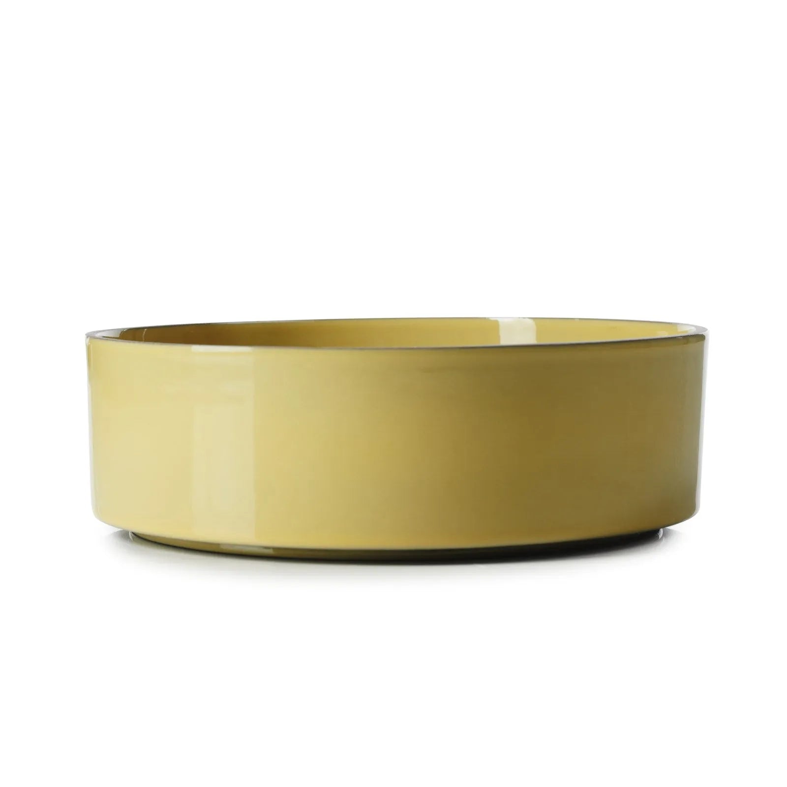 Elegante Caractere Schale Ø17cm in Kurkuma für stilvolle Präsentation.