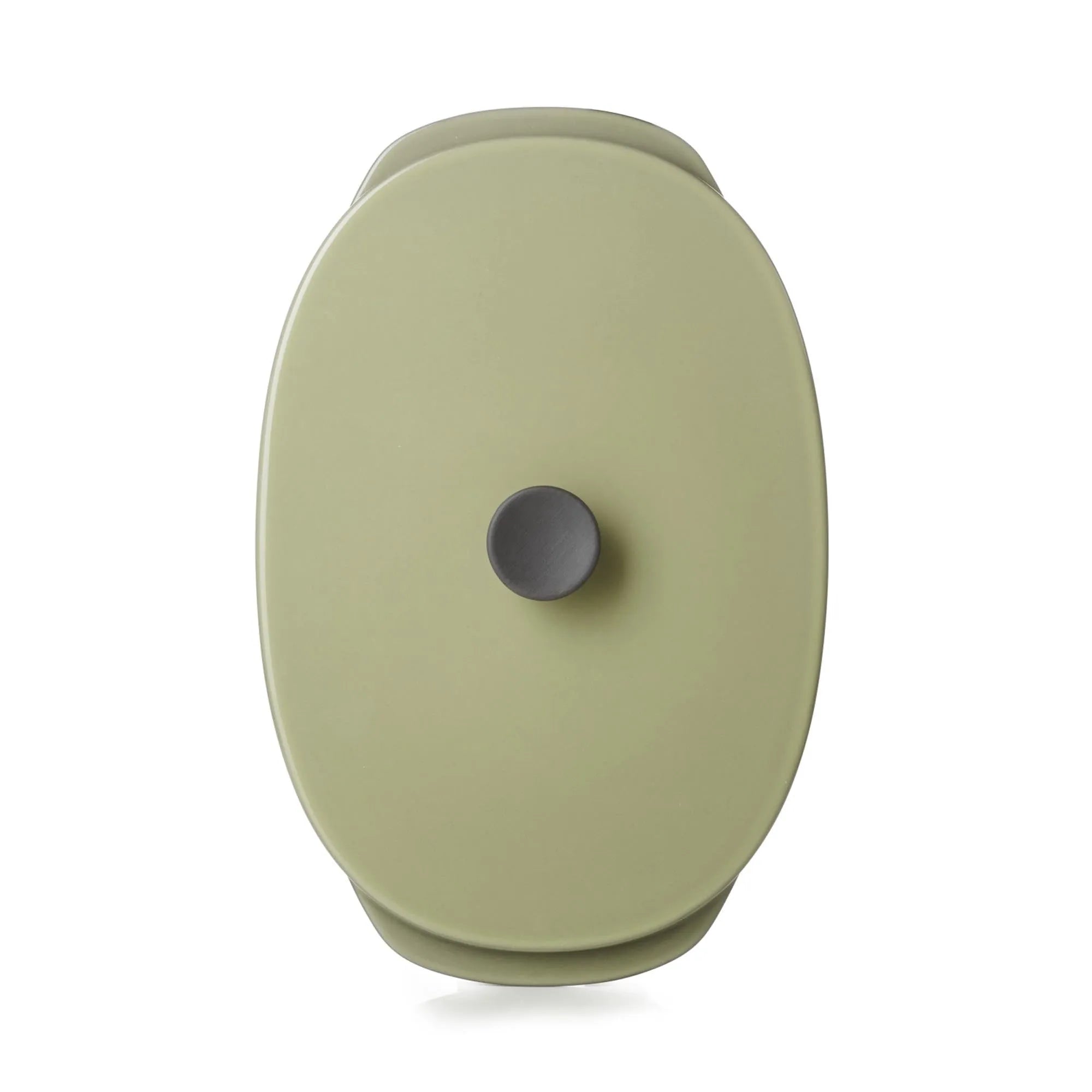 Stilvolle Revol Caractere Platte 26x18,5 cm mit Deckel in Kardamom.