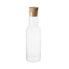 Carafe in vetro IBR 1,2 L, Ø8,5 cm, tappo di vetro borosilicato/tappo di sughero