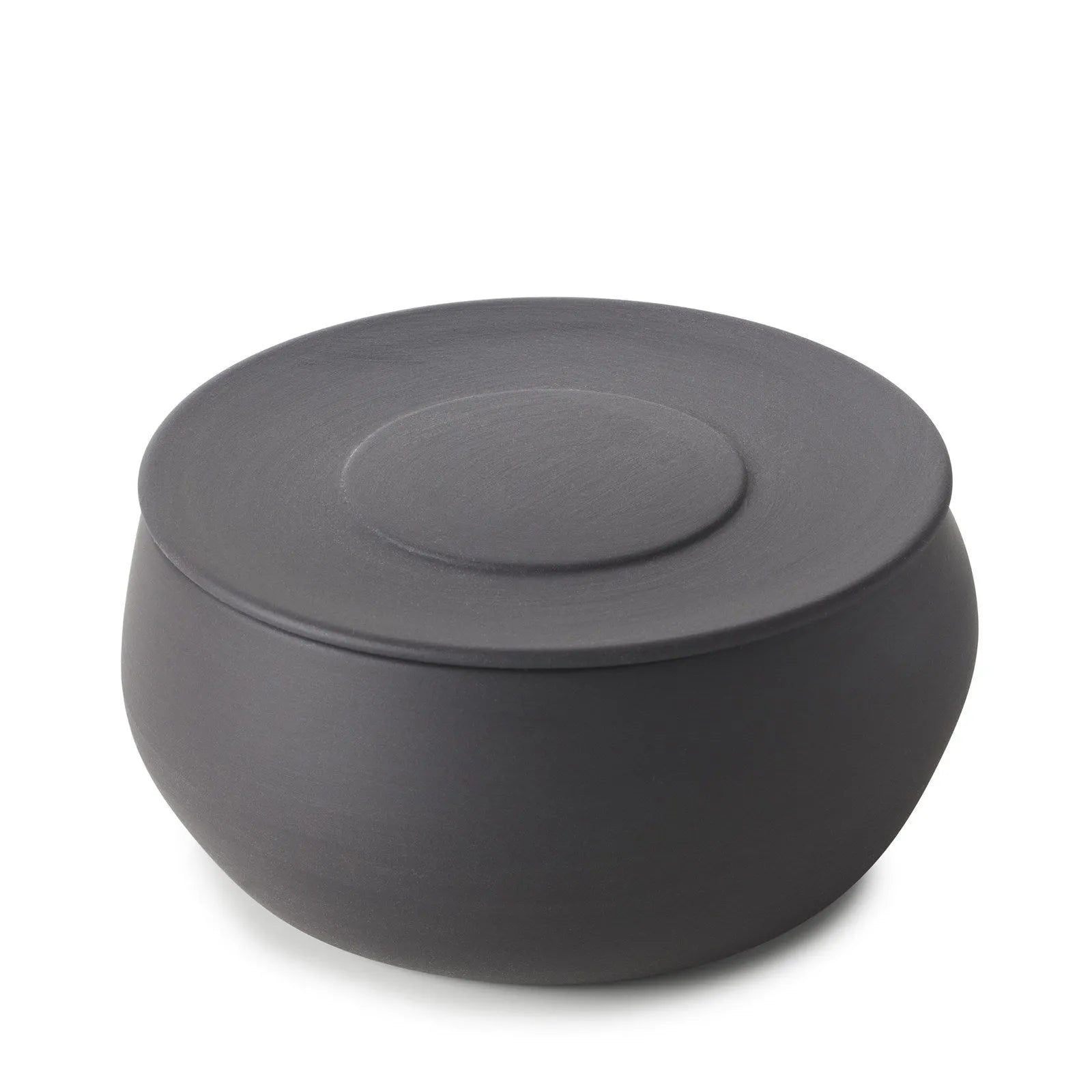 Eleganter Revol Solstice Deckel Ø12cm, matt-schiefer, für 40cl Bol.