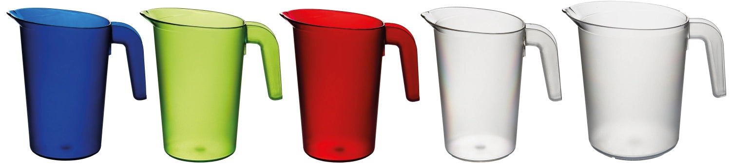 Eleganter 1-Liter-Krug von Roltex, mattes Design, ideal für den Gesundheitsbereich, ohne Deckel, robust und funktional.