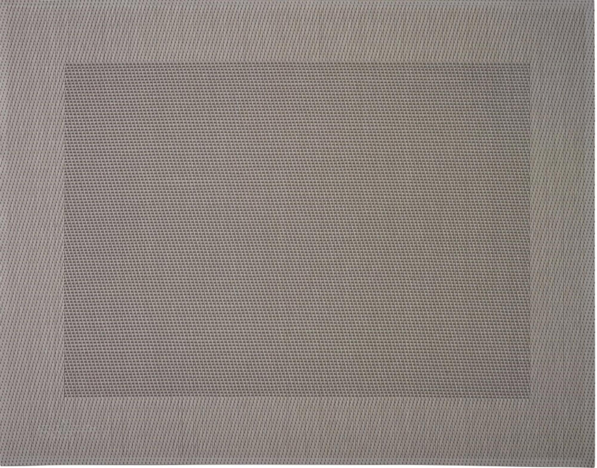 Tischset Rahmen, eckig, taupe hell, 32x42cm in Silber präsentiert im Onlineshop von KAQTU Design AG. Tischset ist von Westmark