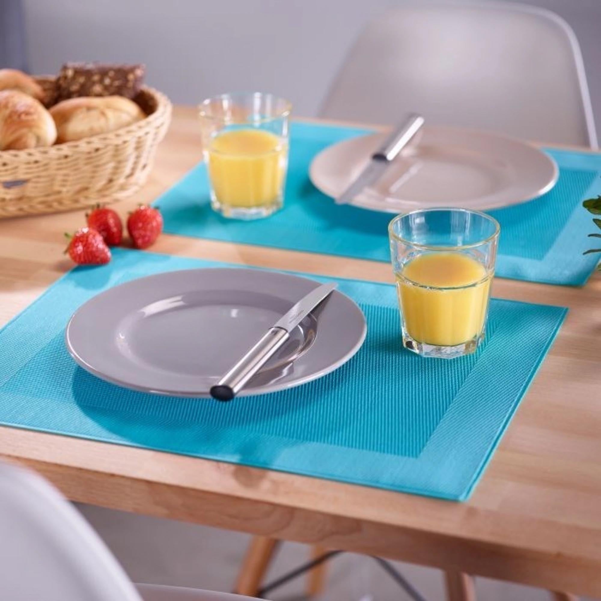 Elegantes Tischset von Westmark in aquamarin, rechteckig, 32x42cm. Perfekt für stilvolle Tischdekoration und Oberflächenschutz.