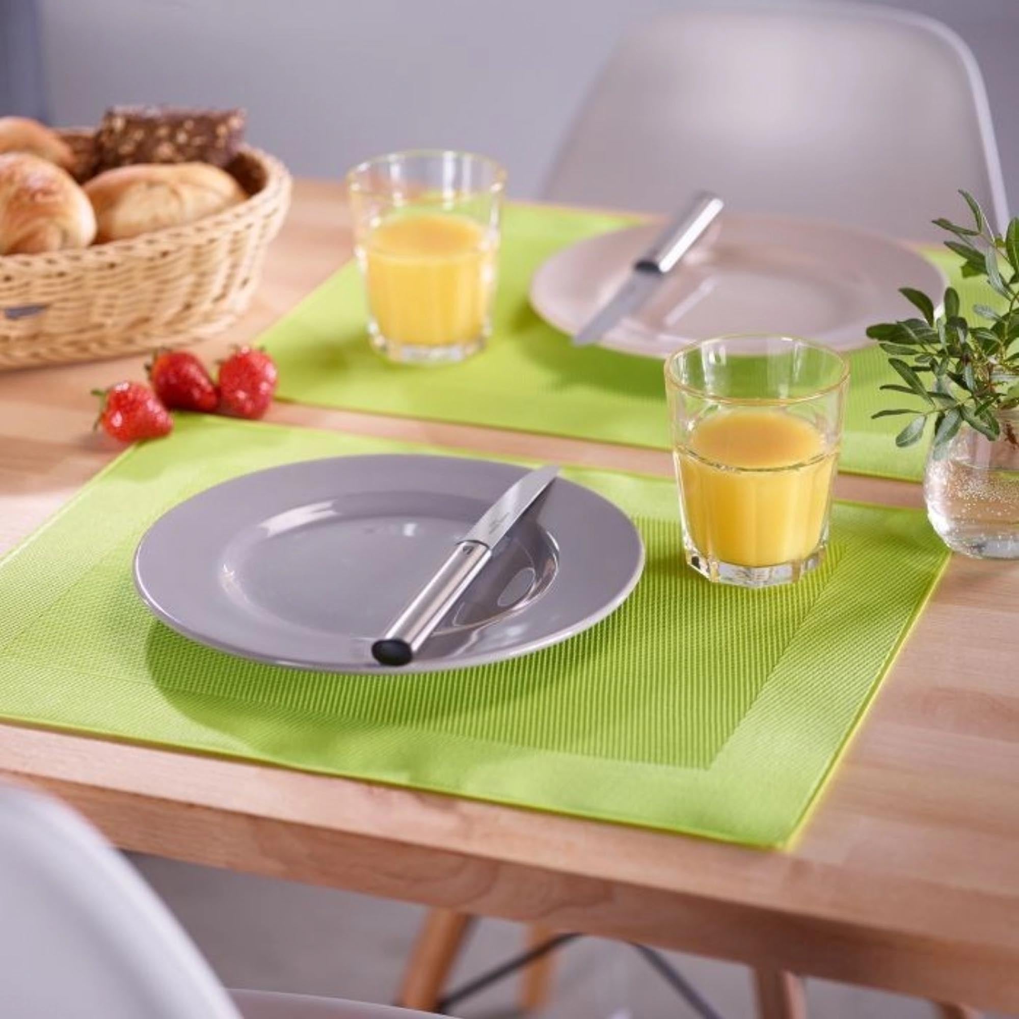 Elegantes Tischset von Westmark, rechteckig, in frischem Hellgrün, 32x42 cm, perfekt für Schutz und stilvolle Tischdekoration.