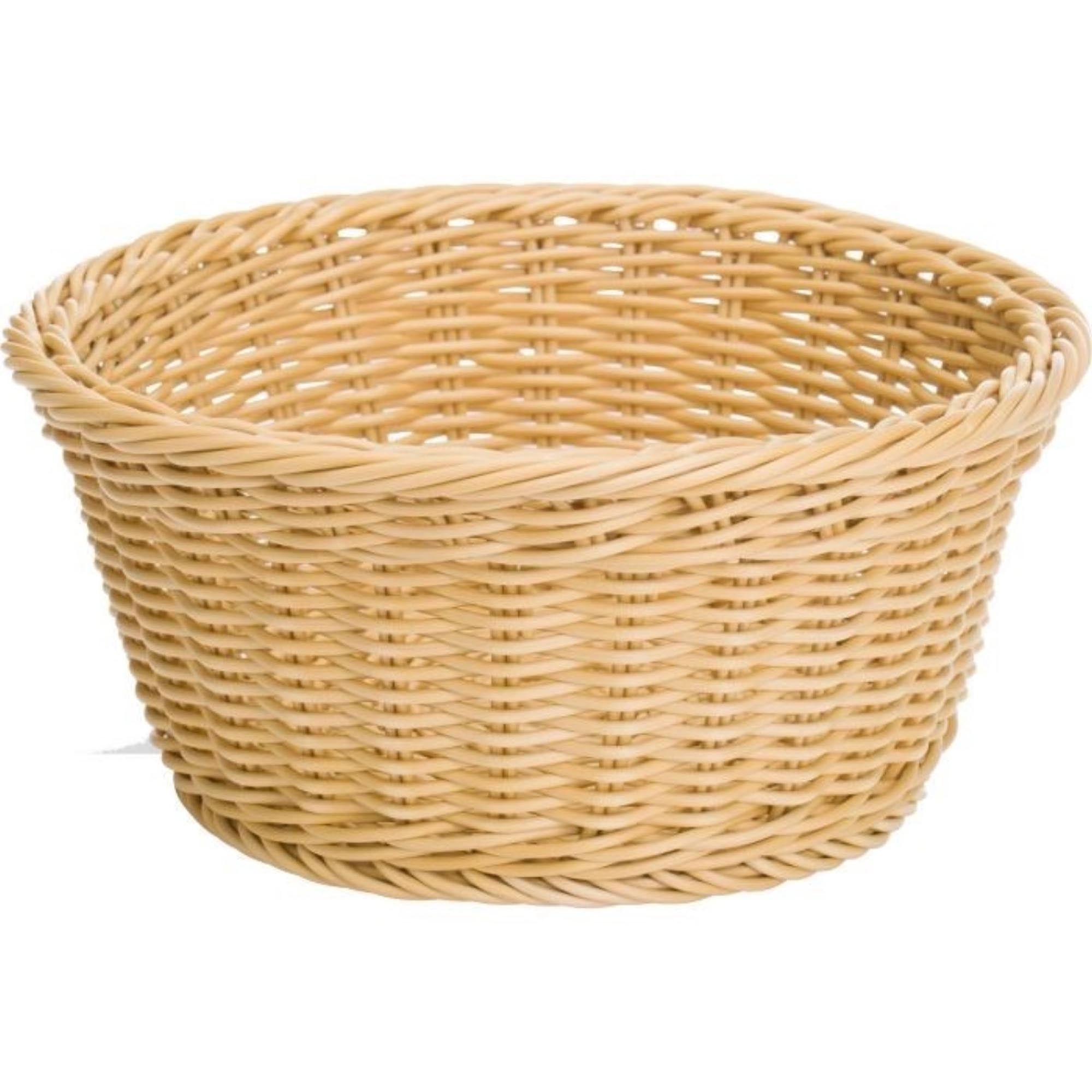 Korb rund, h-beige, 25x11,5cm