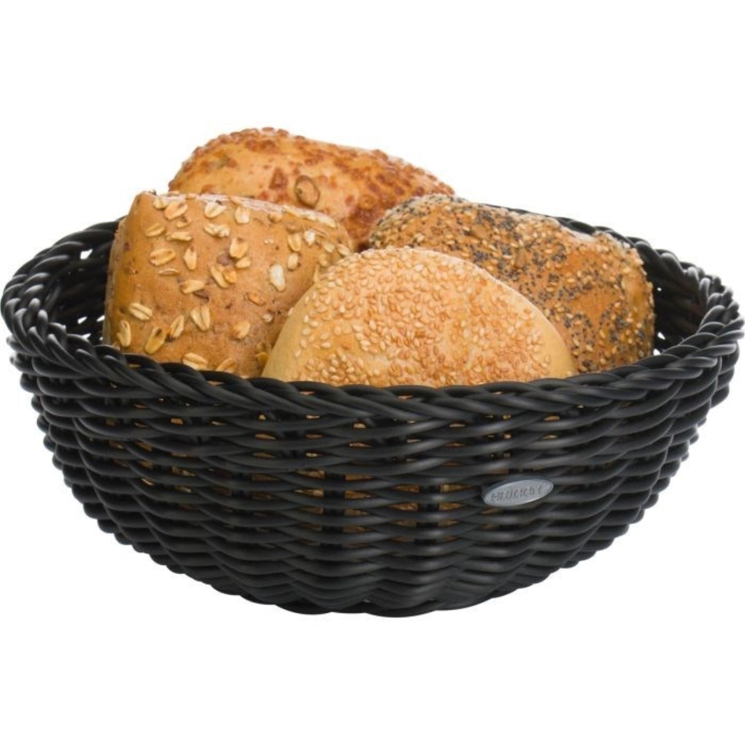 Guscio rotondo, nero, 23x9 cm, piegata piegata