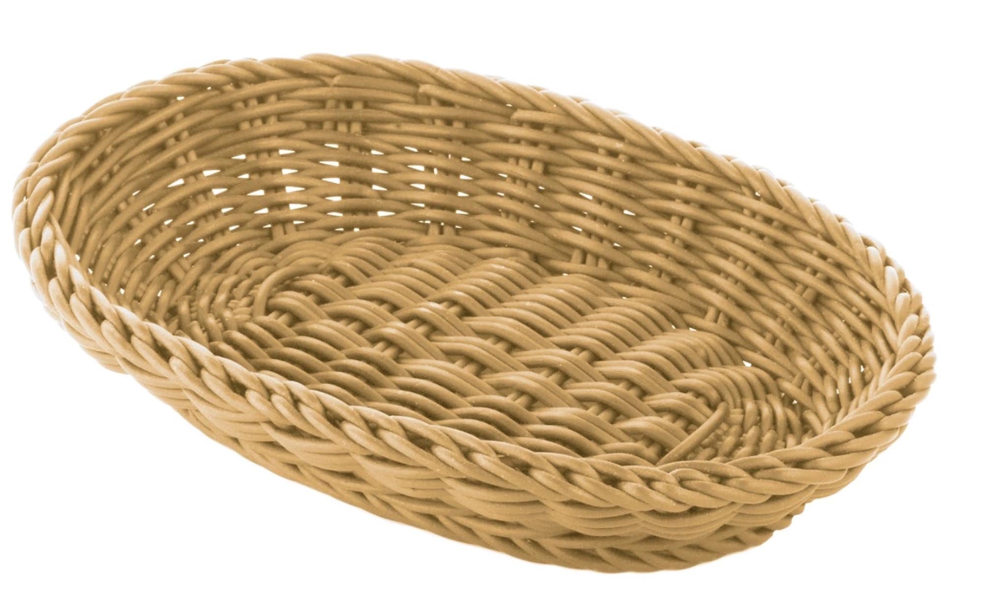 Tischkorb oval, h-beige, 21x15x3,5cm in Beige präsentiert im Onlineshop von KAQTU Design AG. Brotkorb ist von Westmark