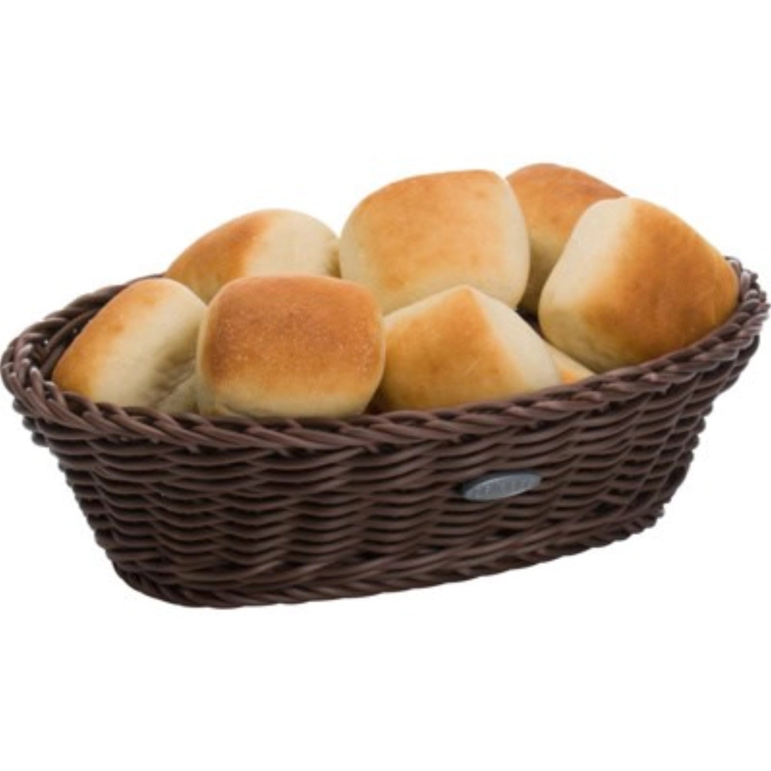 Ovaler Tischkorb von Westmark, braun, Maße 23,5x16x6,5 cm, ideal für Brot oder Obst, stilvoll und praktisch für den Esstisch.