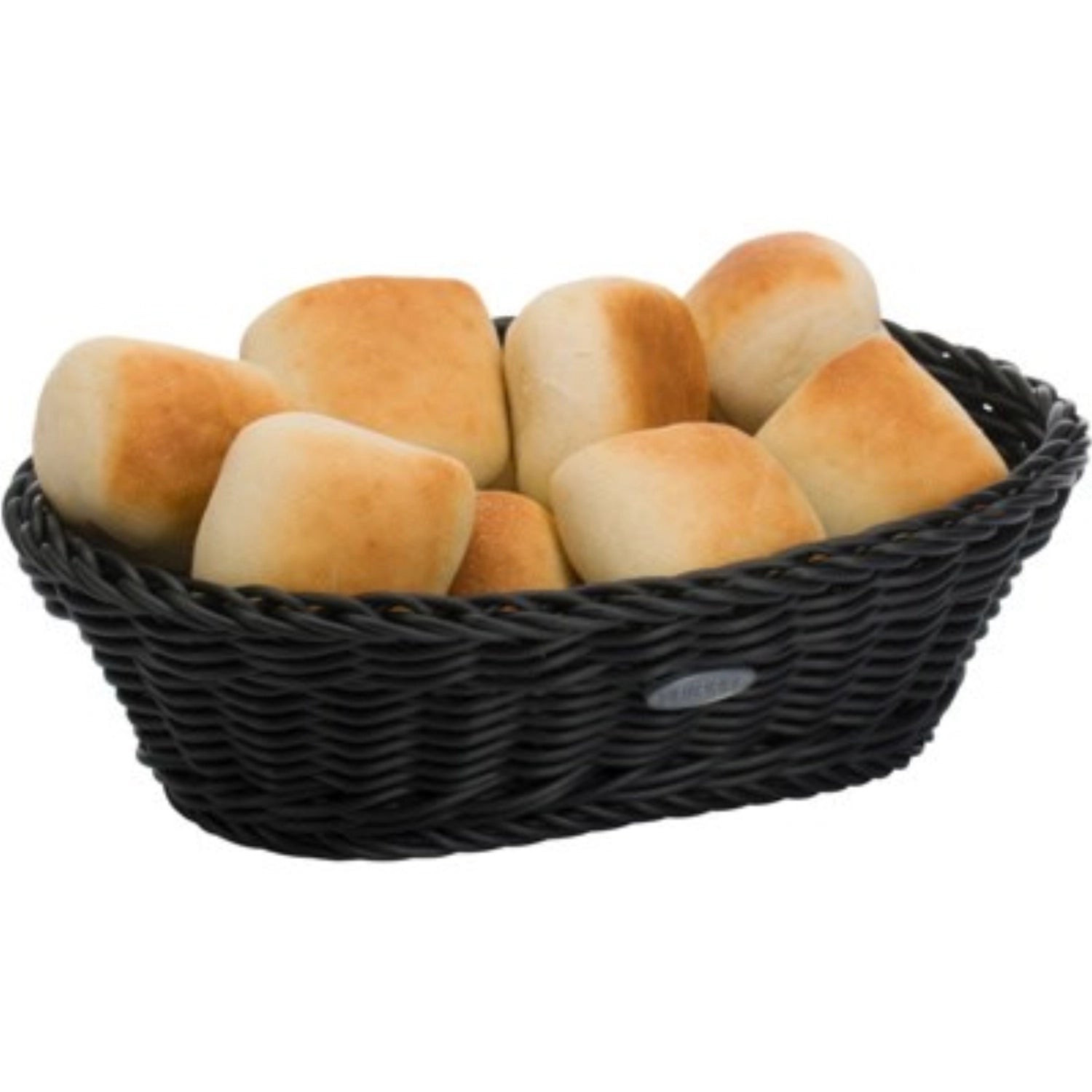 Ovaler Tischkorb in Schwarz von Westmark, Maße 23,5x16x6,5 cm, ideal für Brot oder Snacks, elegantes und praktisches Küchenaccessoire.