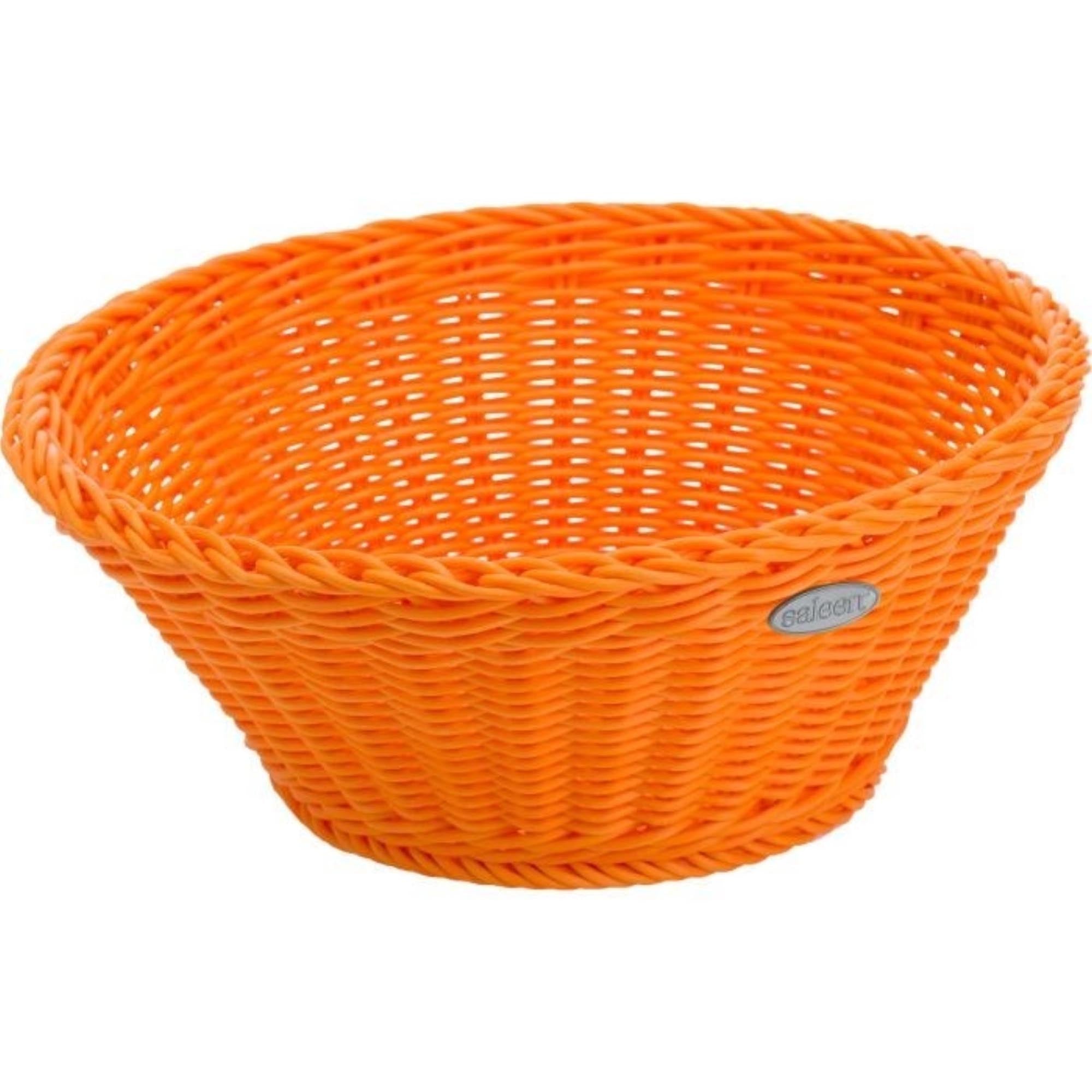 Korb rund, orange, 18x10cm