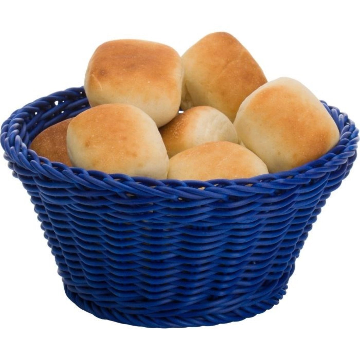 Panier rond, m-bleu, 18x10cm