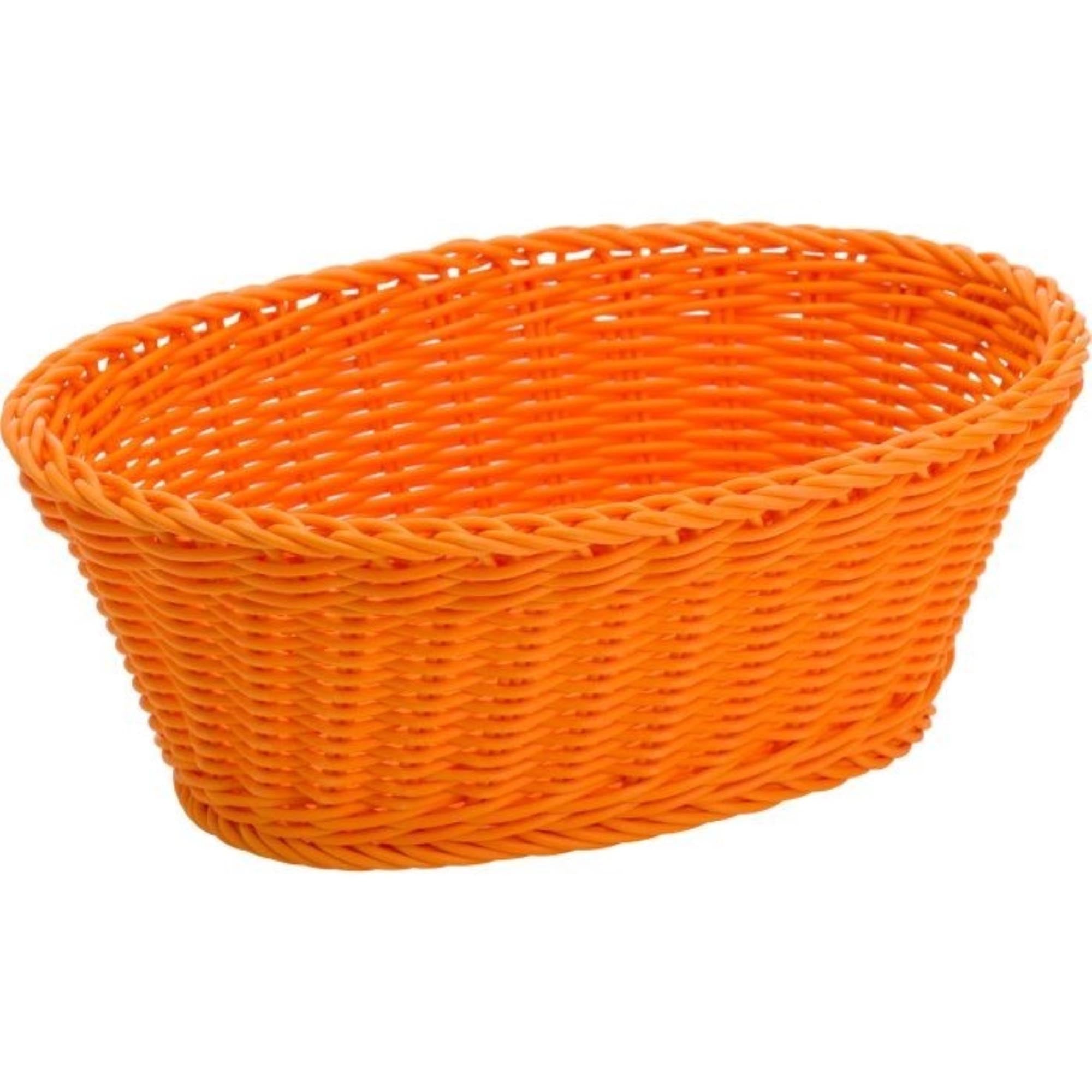Korb oval, orange, 26x18,5x9cm
