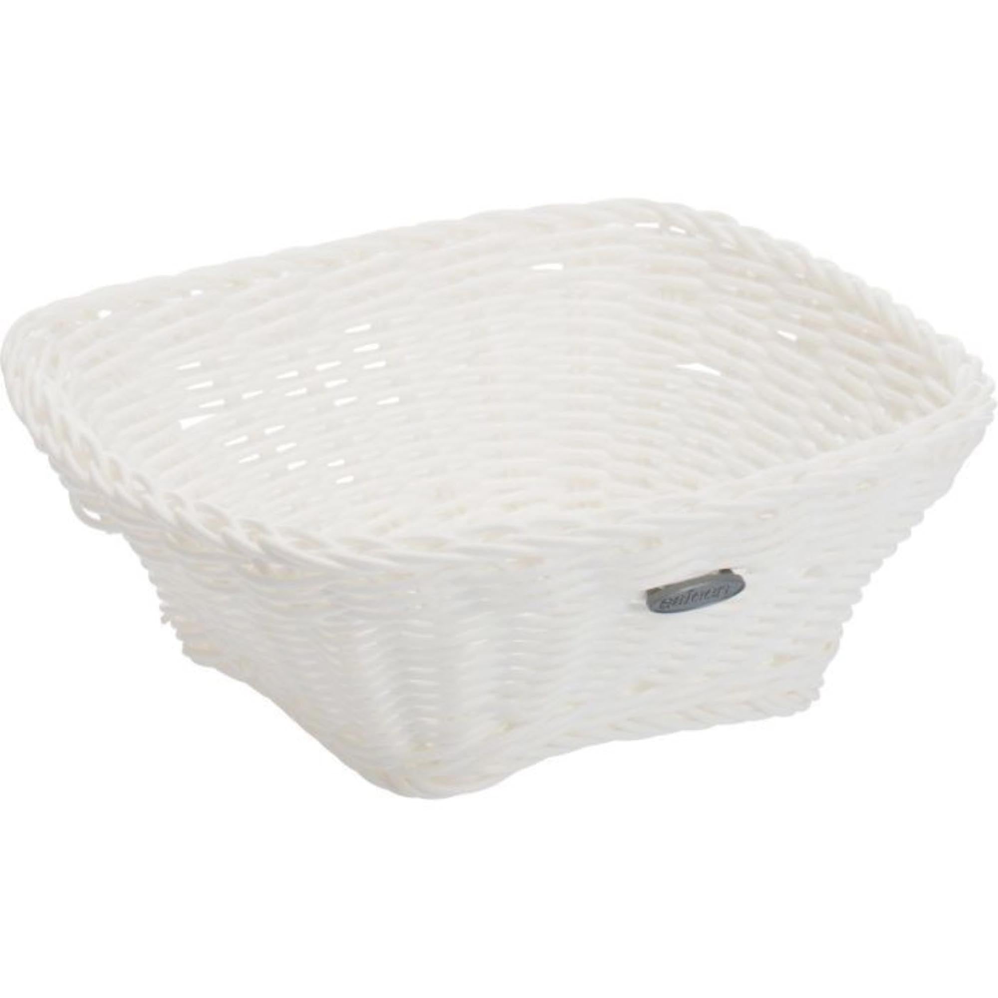 Korb quadratisch, weiss, 23x23x9cm in Weiss präsentiert im Onlineshop von KAQTU Design AG. Brotkorb ist von Westmark