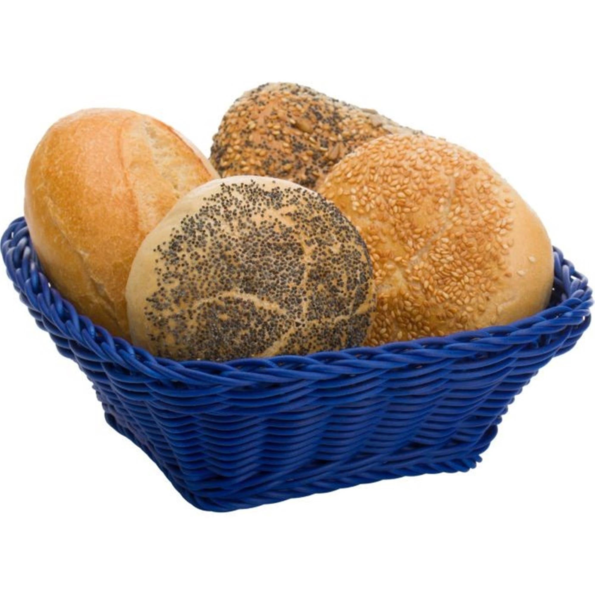 Quadratischer Korb von Westmark, 23x23x9cm, in modernem Blau, ideal für Aufbewahrung und Organisation im Haushalt.