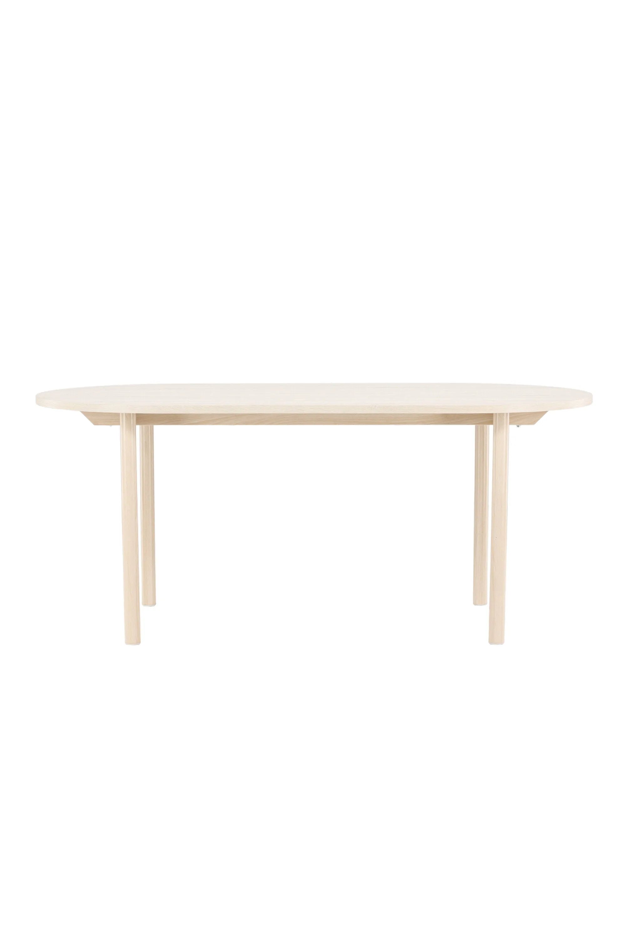 Der Andy Esstisch von Venture Home: Eleganz trifft Funktionalität. Weiß getünchte MDF-Oberfläche, robuste Stahlbeine, Platz für 6 Personen.