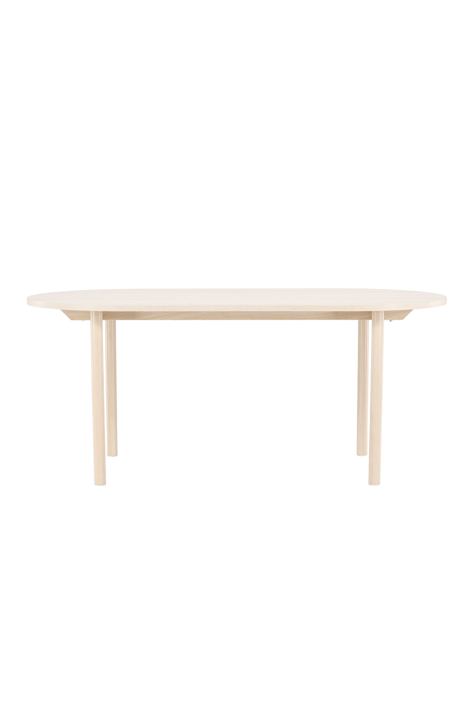 Der Andy Esstisch von Venture Home: Eleganz trifft Funktionalität. Weiss getünchte MDF-Oberfläche, robuste Stahlbeine, Platz für 6 Personen.
