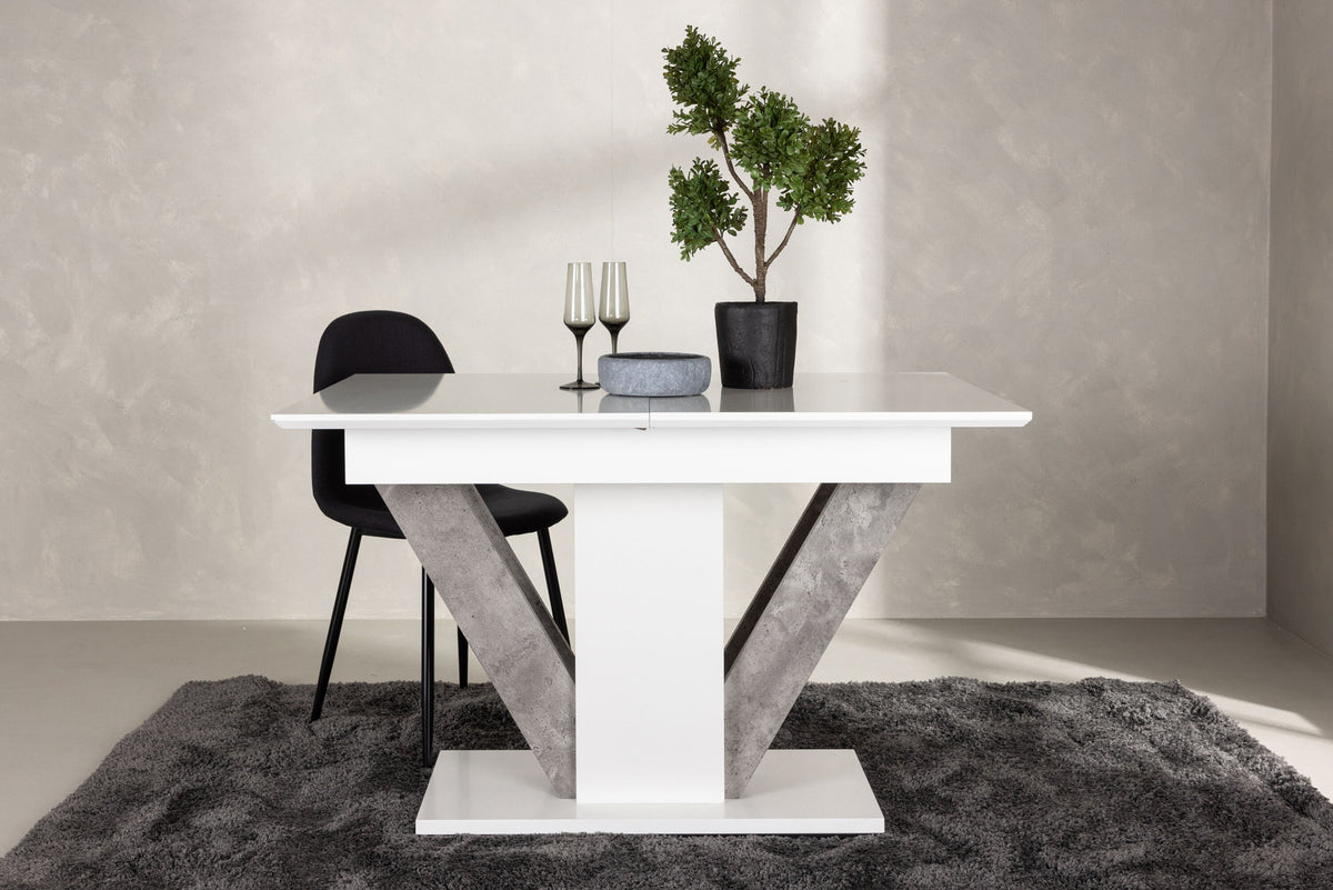 Disa Esstisch ausziehbar in Weiss präsentiert im Onlineshop von KAQTU Design AG. Esstisch ist von Venture Home
