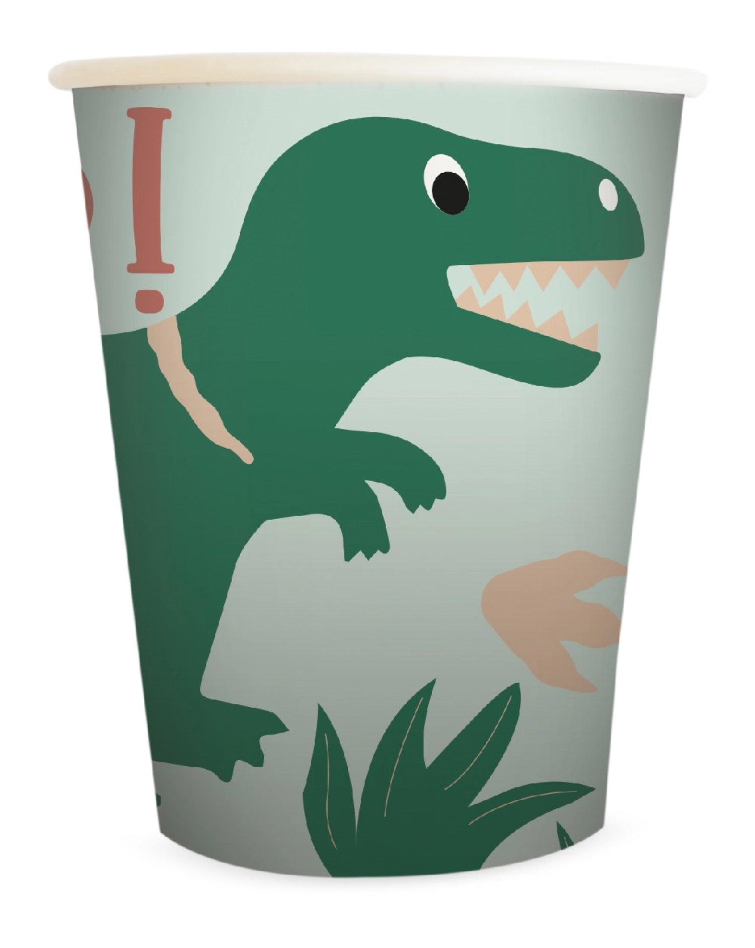 8 morceaux de tasse en carton dino 25 cl