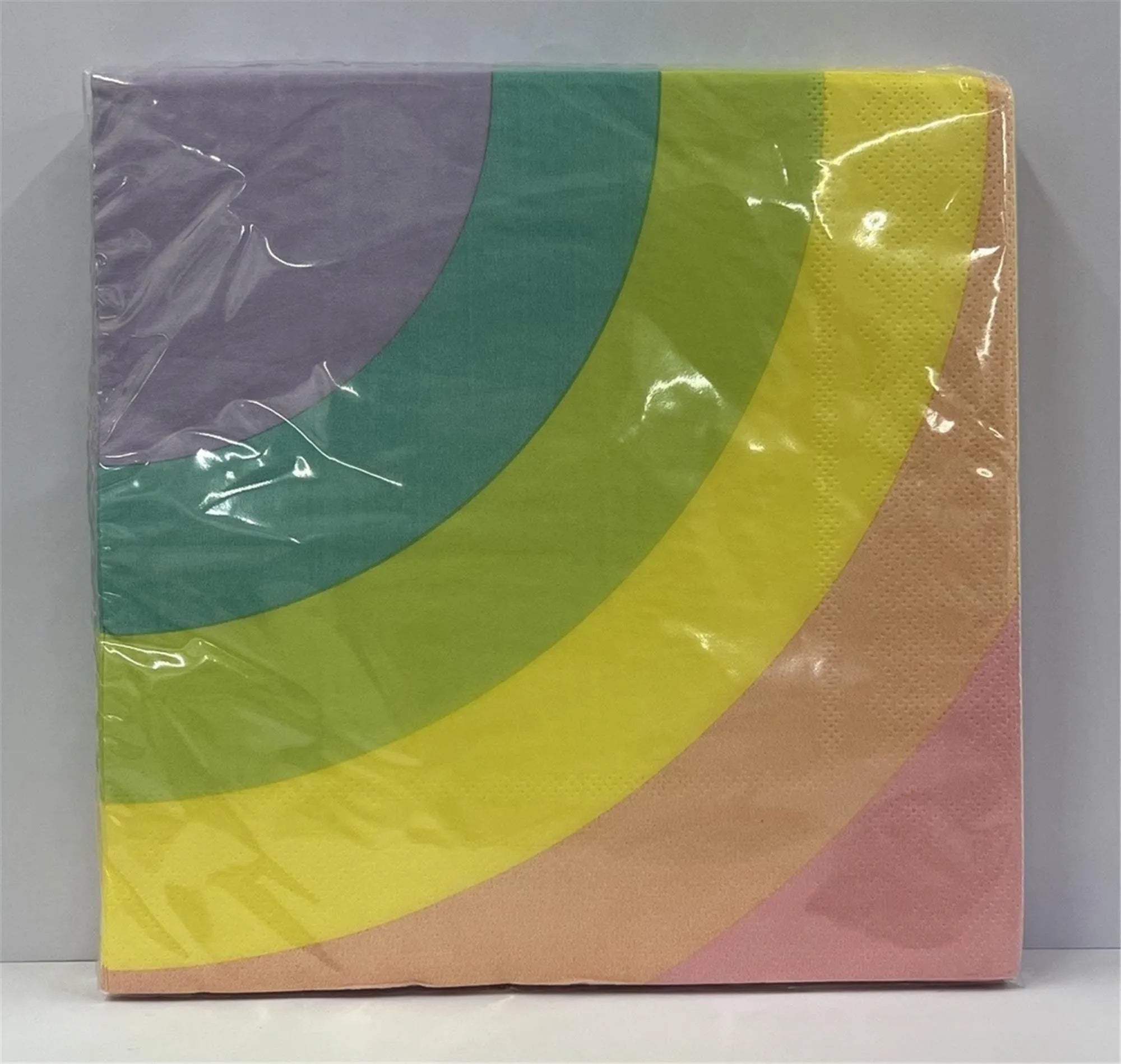 Bunte Einhorn-Servietten 33x33cm von Scrap Cooking für magische Feiern.
