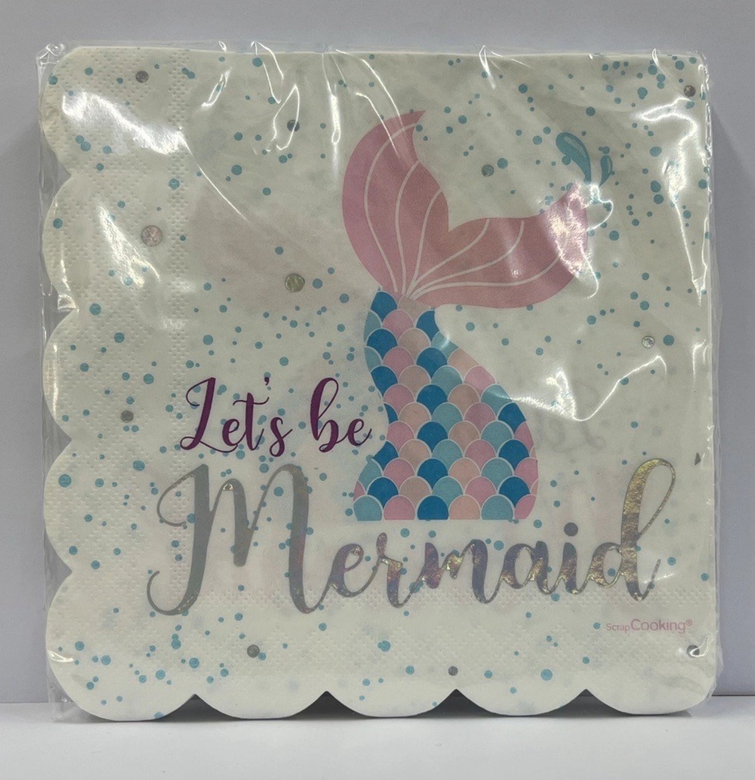 20 morceaux de sirène de serviette