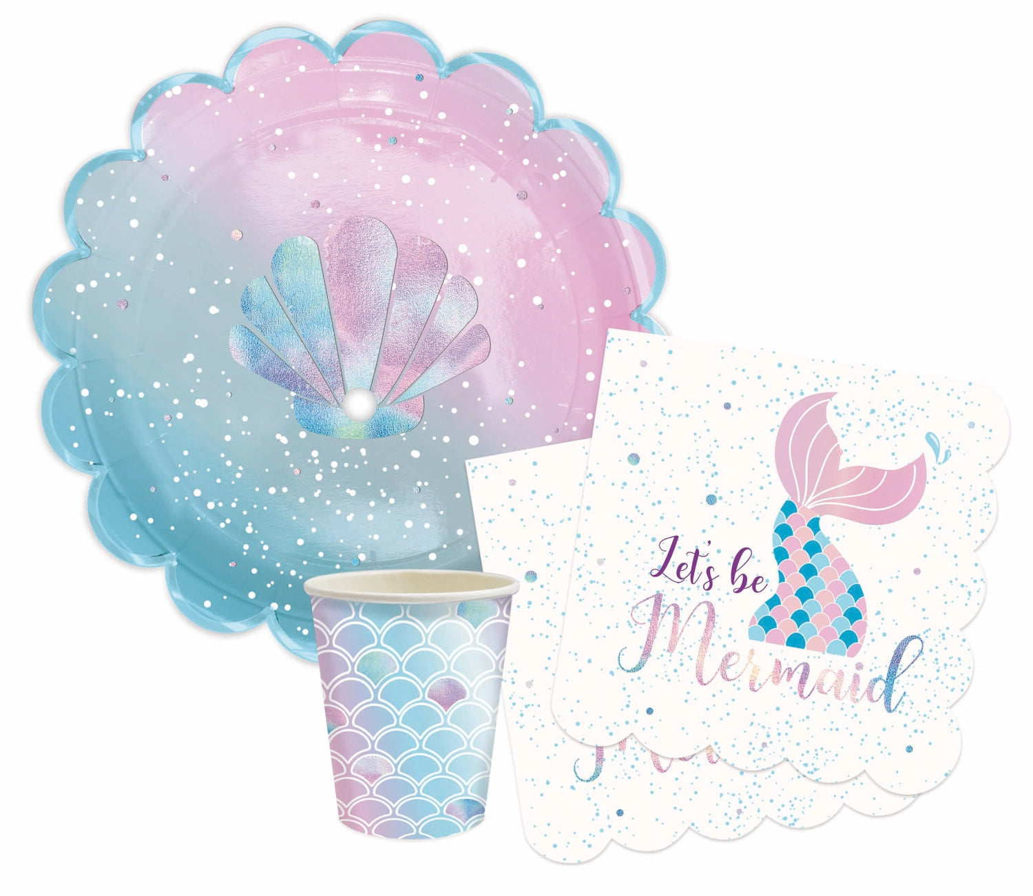 20 morceaux de sirène de serviette