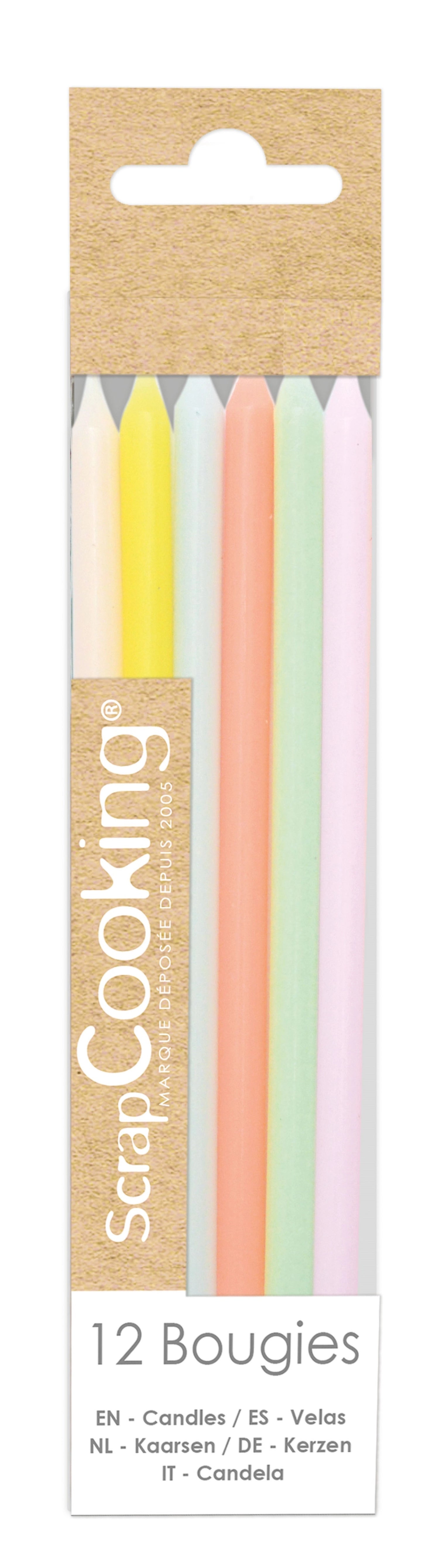 12 bougies se déroulent de long