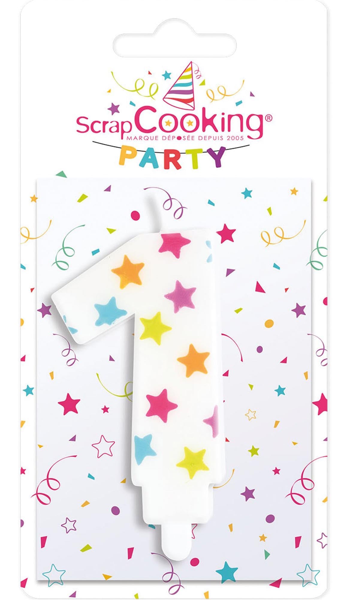 Kerze Nummer 1 in Mehrfarbig präsentiert im Onlineshop von KAQTU Design AG. Kerzen ist von Scrap Cooking
