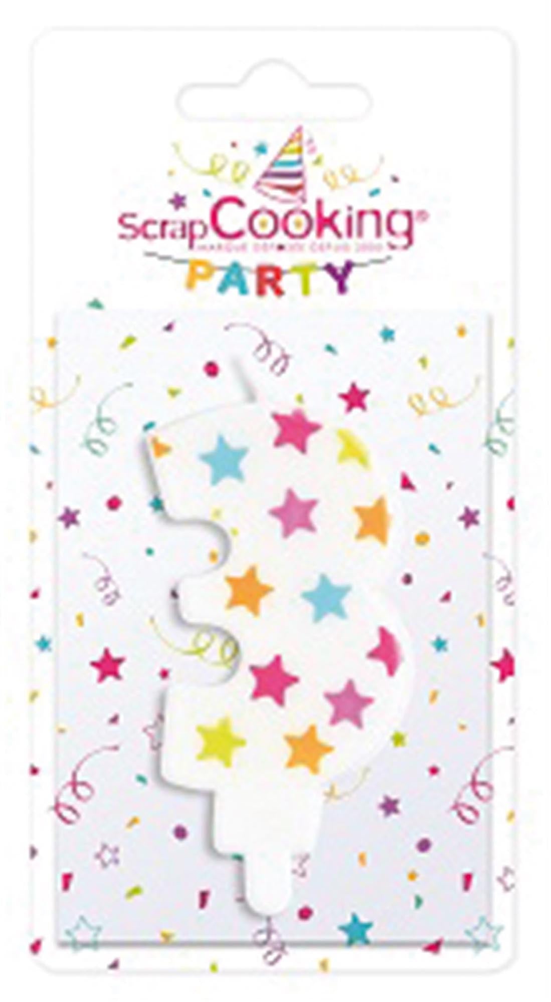 Kerze Nummer 3 in Mehrfarbig präsentiert im Onlineshop von KAQTU Design AG. Kerzen ist von Scrap Cooking