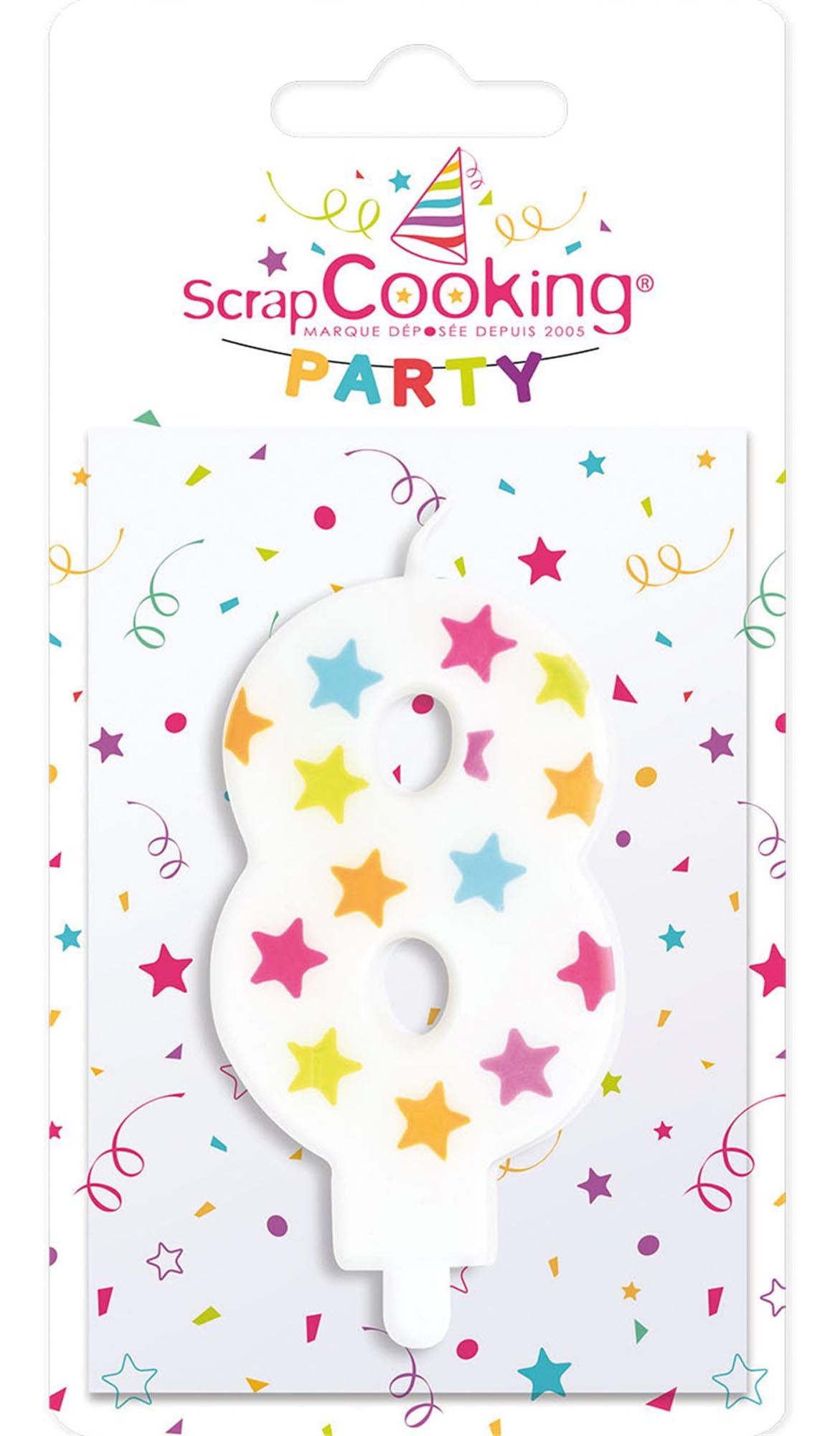 Kerze Nummer 8 in Mehrfarbig präsentiert im Onlineshop von KAQTU Design AG. Kerzen ist von Scrap Cooking