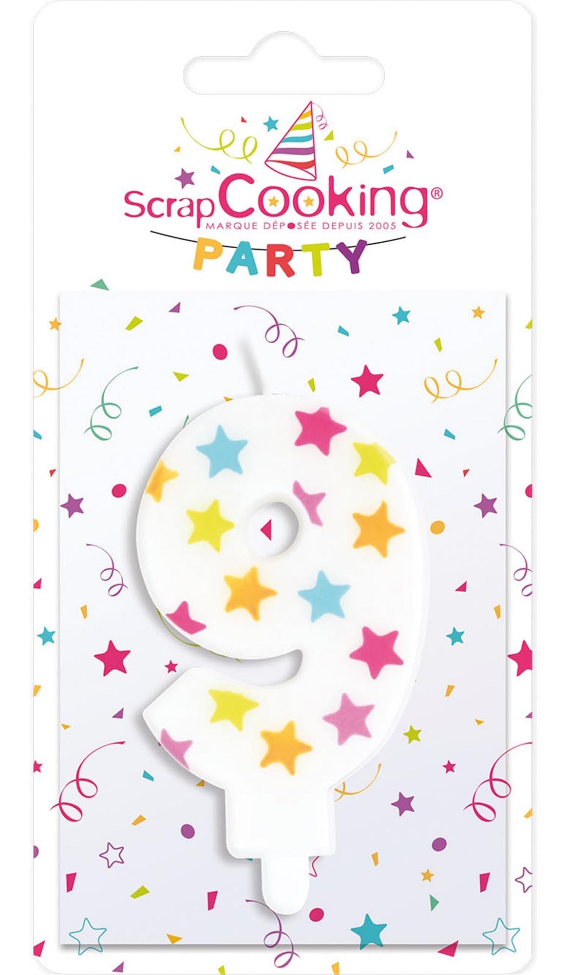 Kerze Nummer 9 in Mehrfarbig präsentiert im Onlineshop von KAQTU Design AG. Kerzen ist von Scrap Cooking