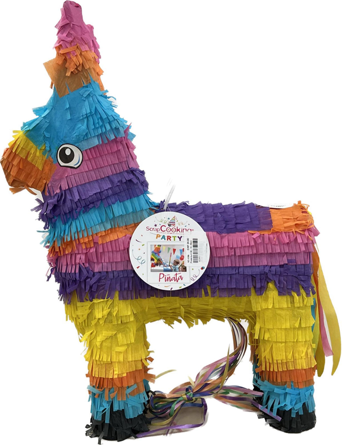 Pinata bunt 36×16×58cm in Mehrfarbig präsentiert im Onlineshop von KAQTU Design AG. Kerzen ist von Scrap Cooking
